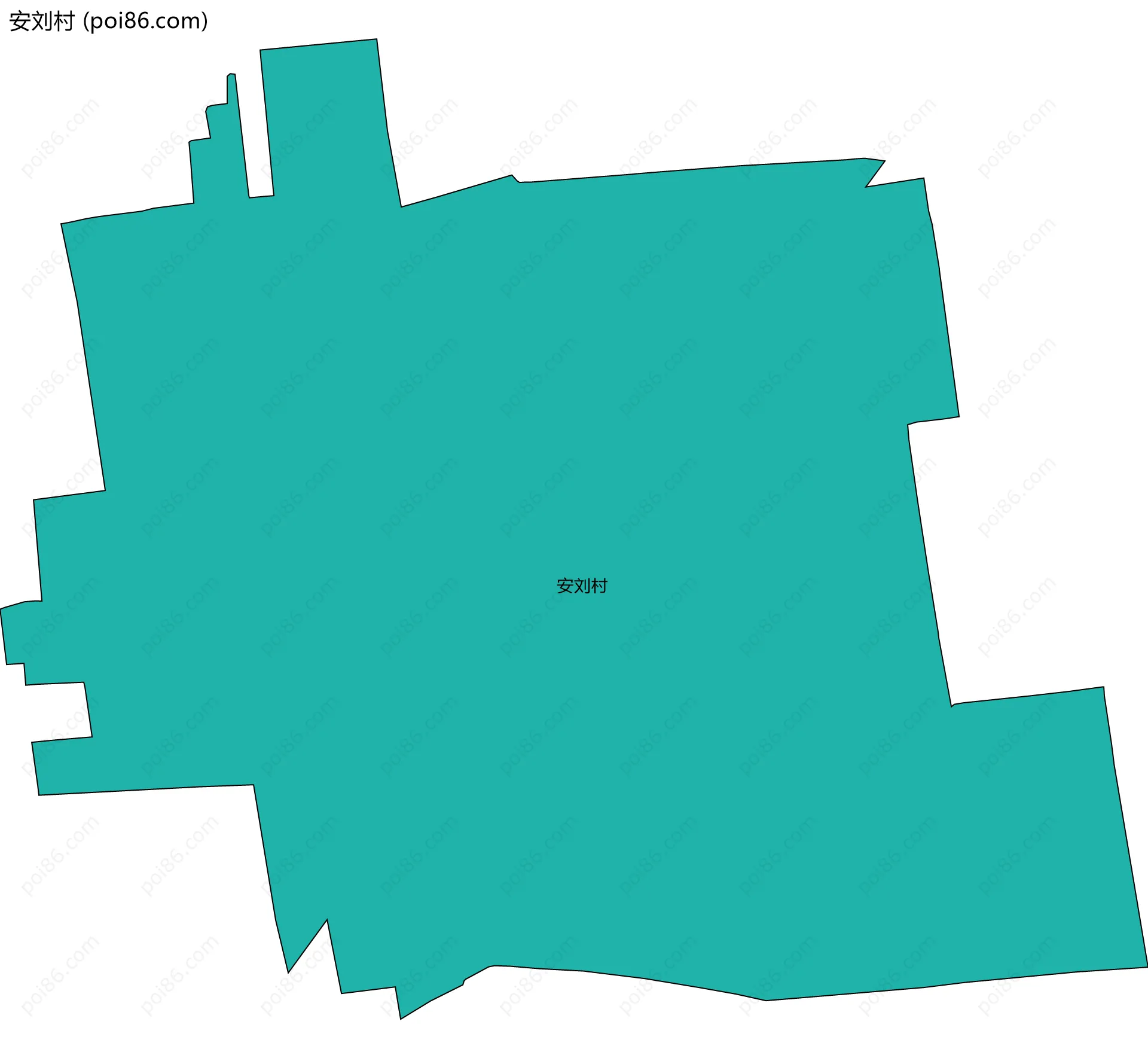 安刘村边界地图
