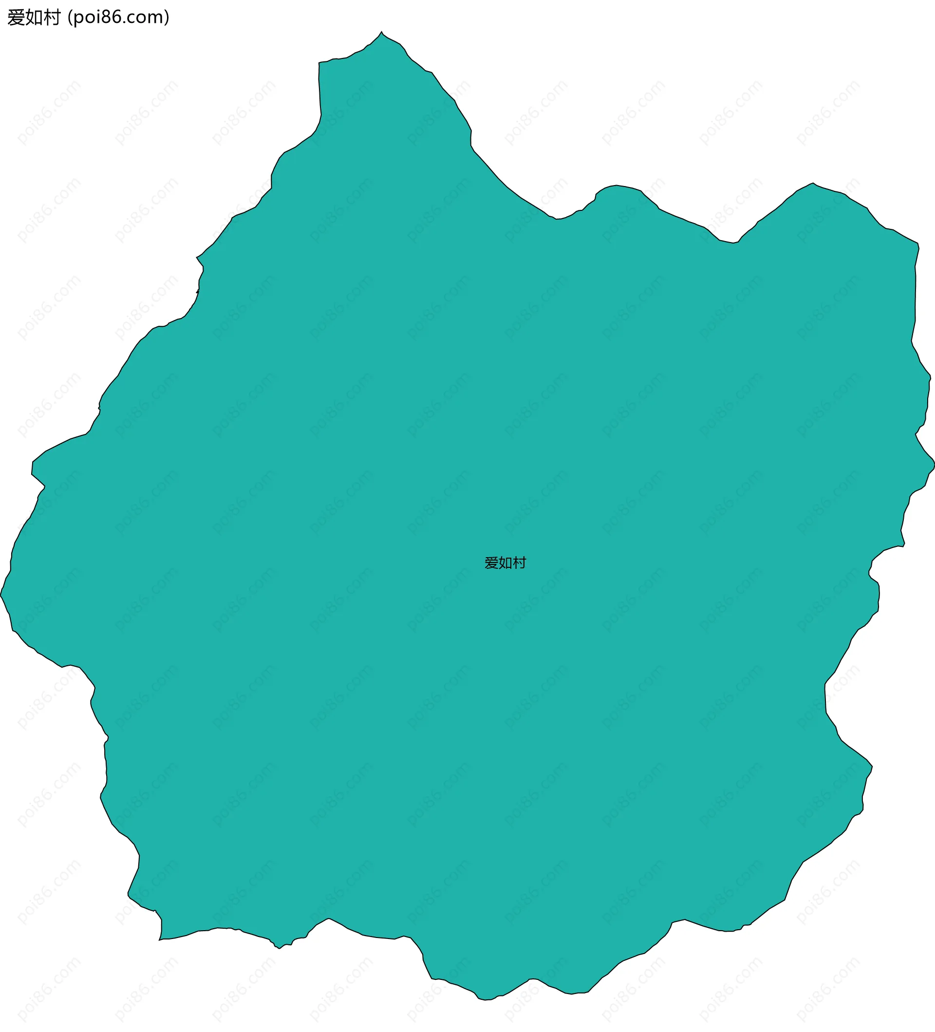 爱如村边界地图
