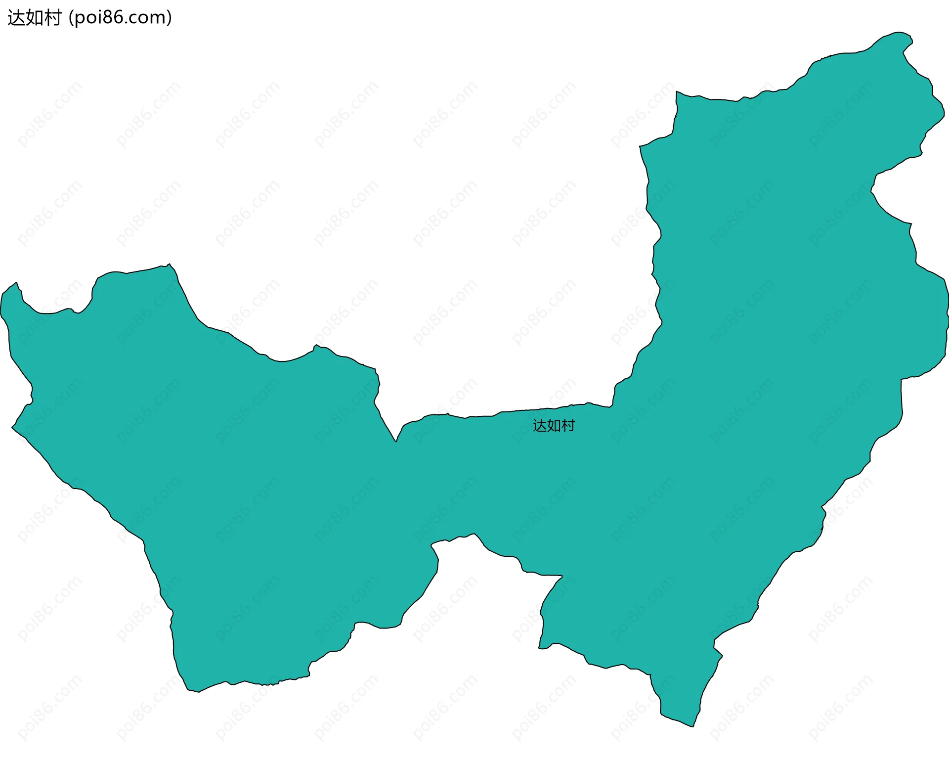 达如村边界地图