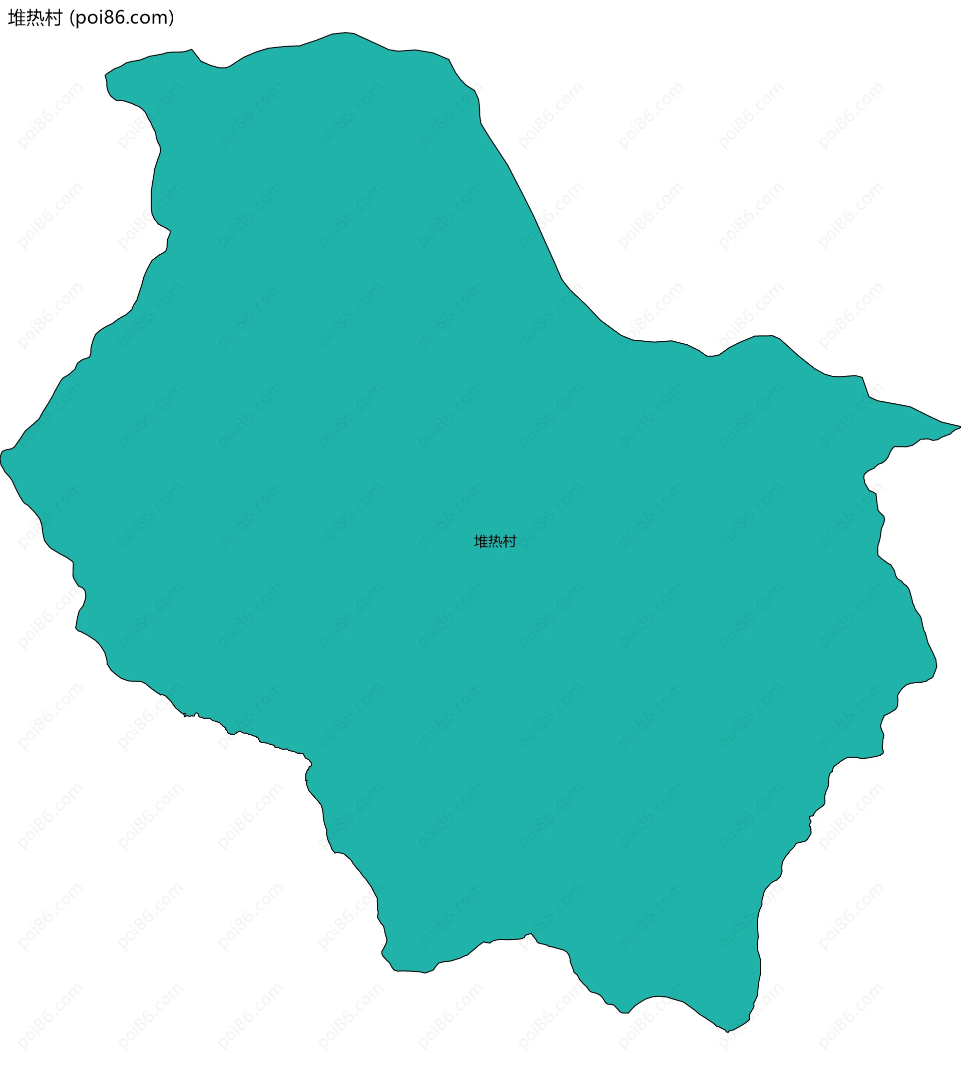 堆热村边界地图