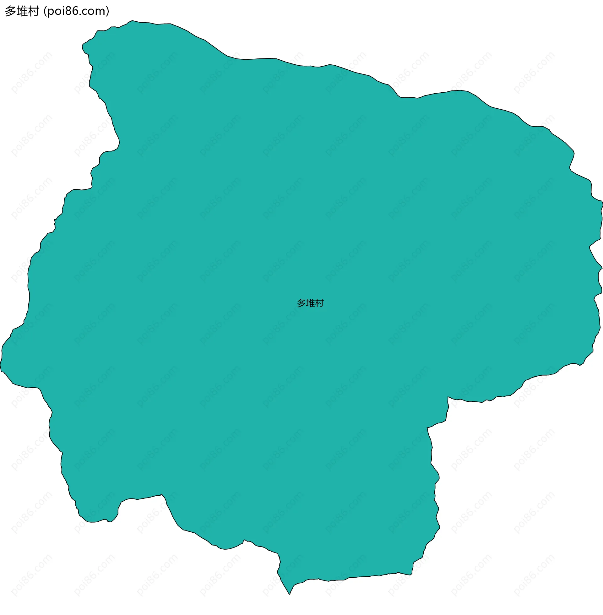 多堆村边界地图