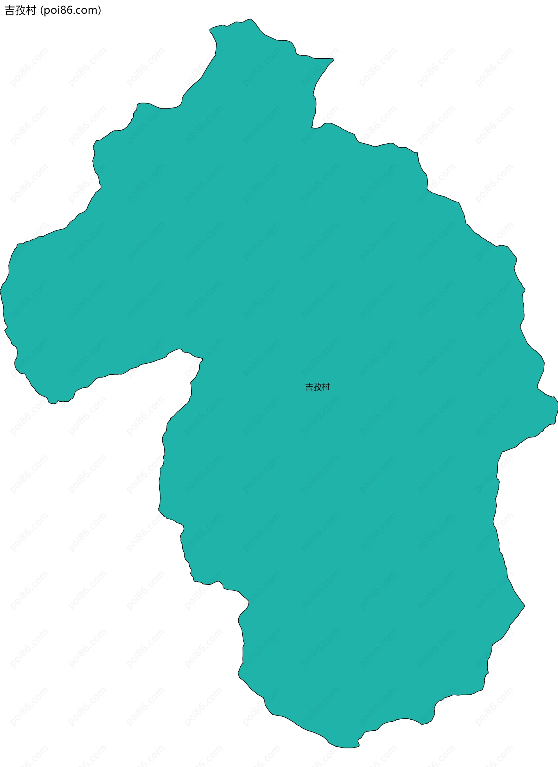 吉孜村边界地图