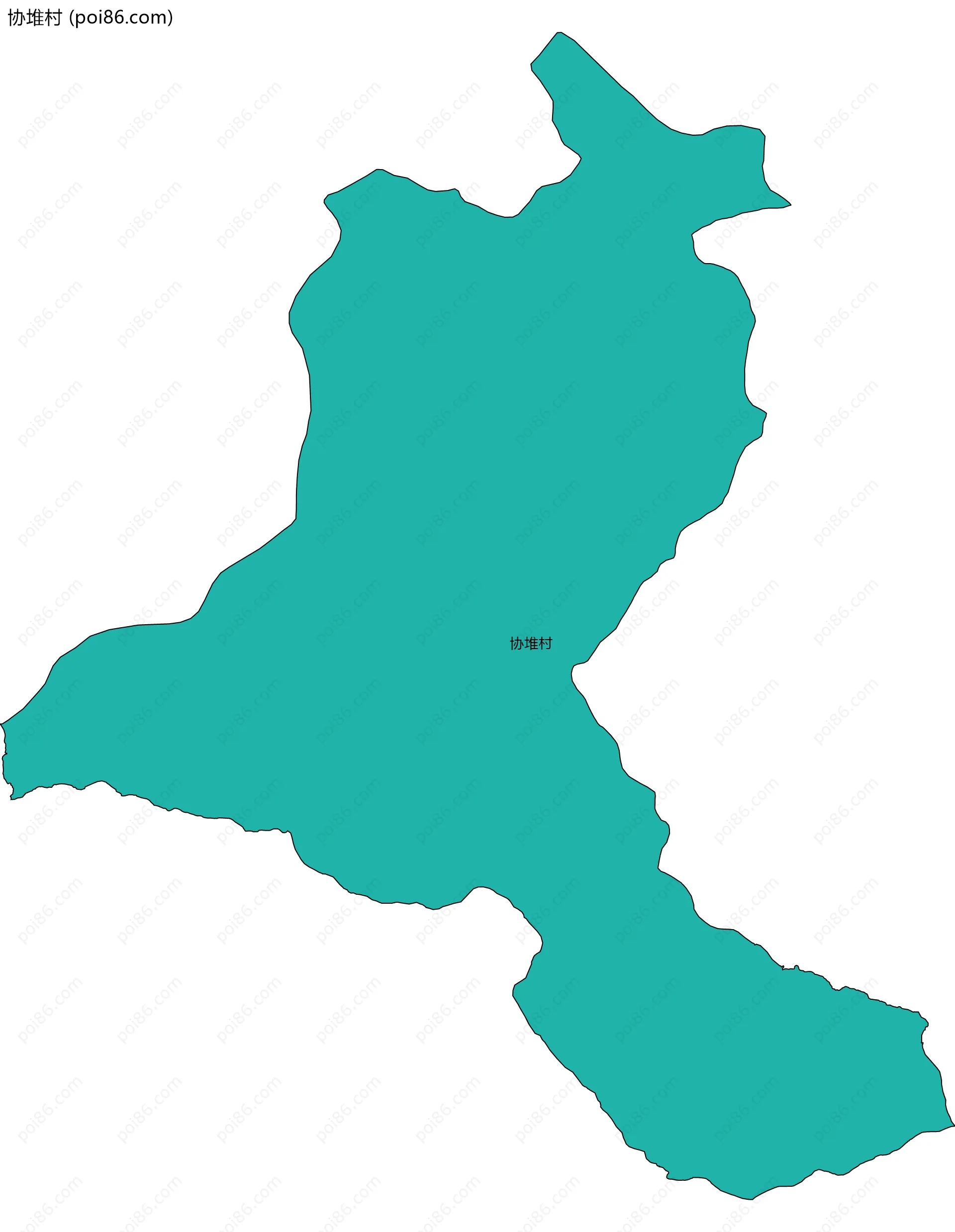 协堆村边界地图