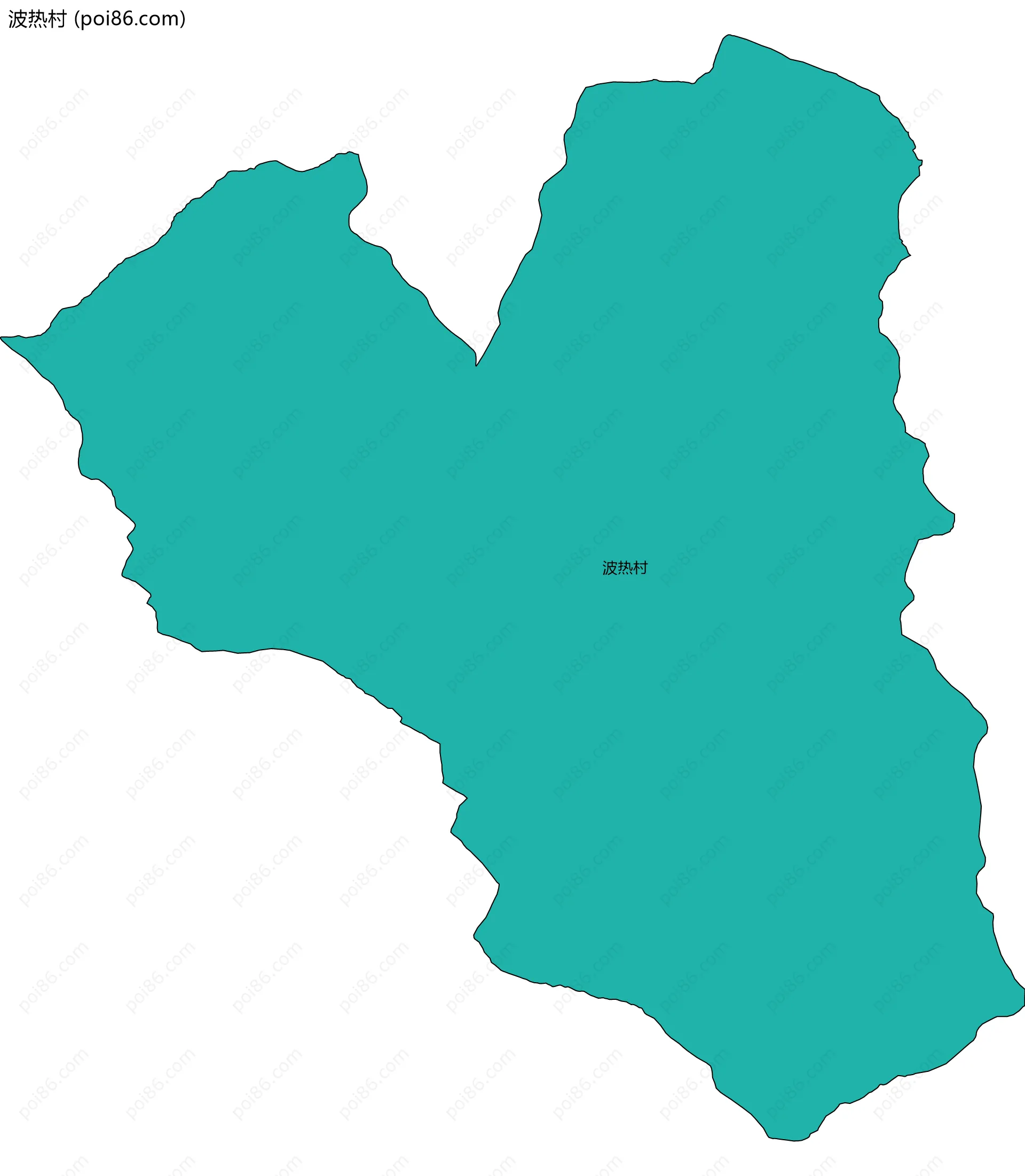 波热村边界地图