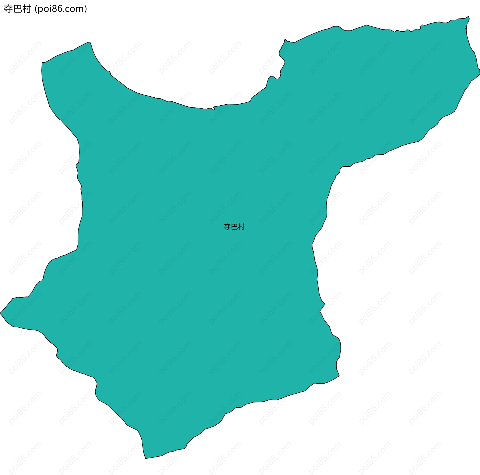 夺巴村边界地图