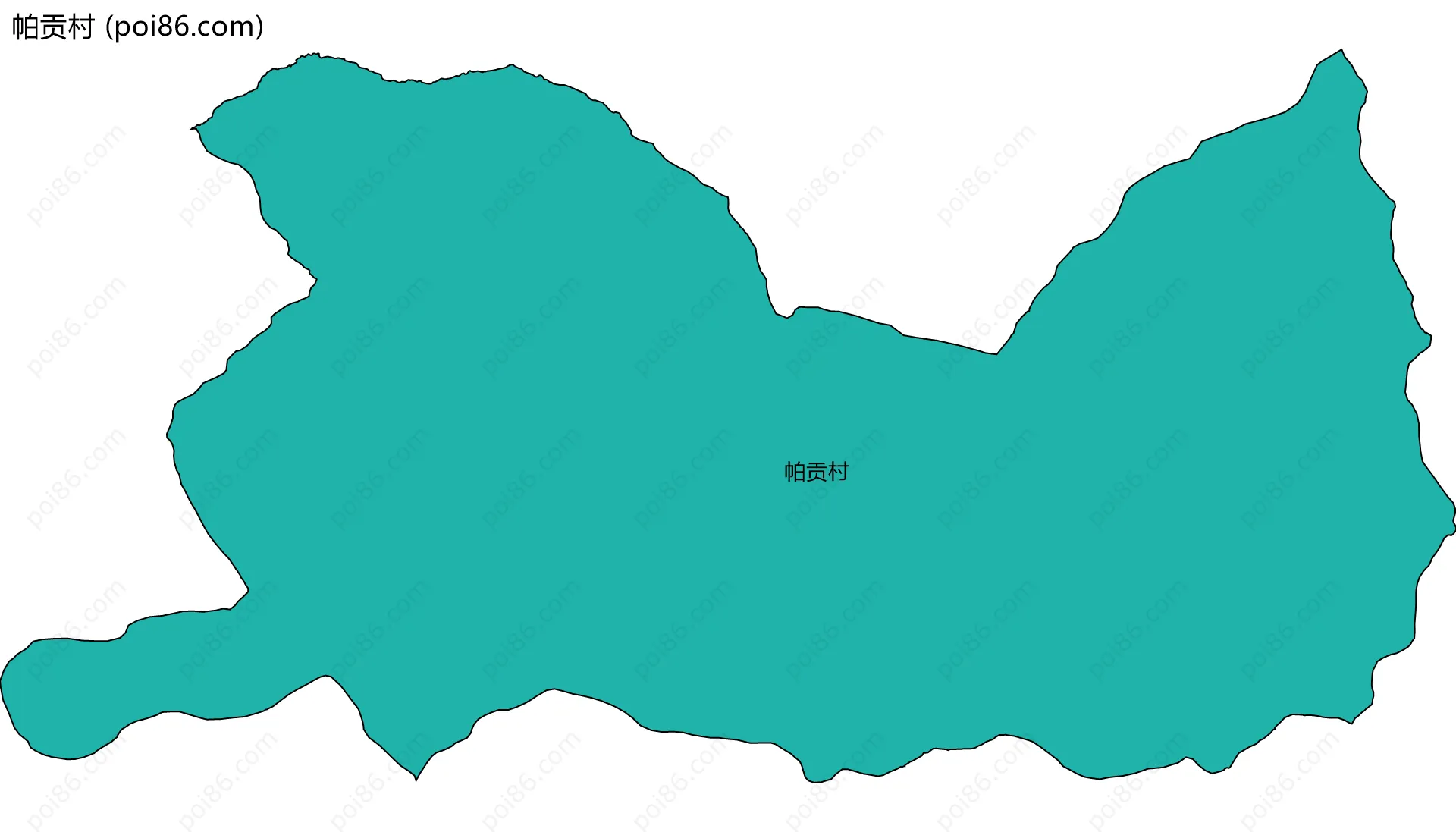 帕贡村边界地图