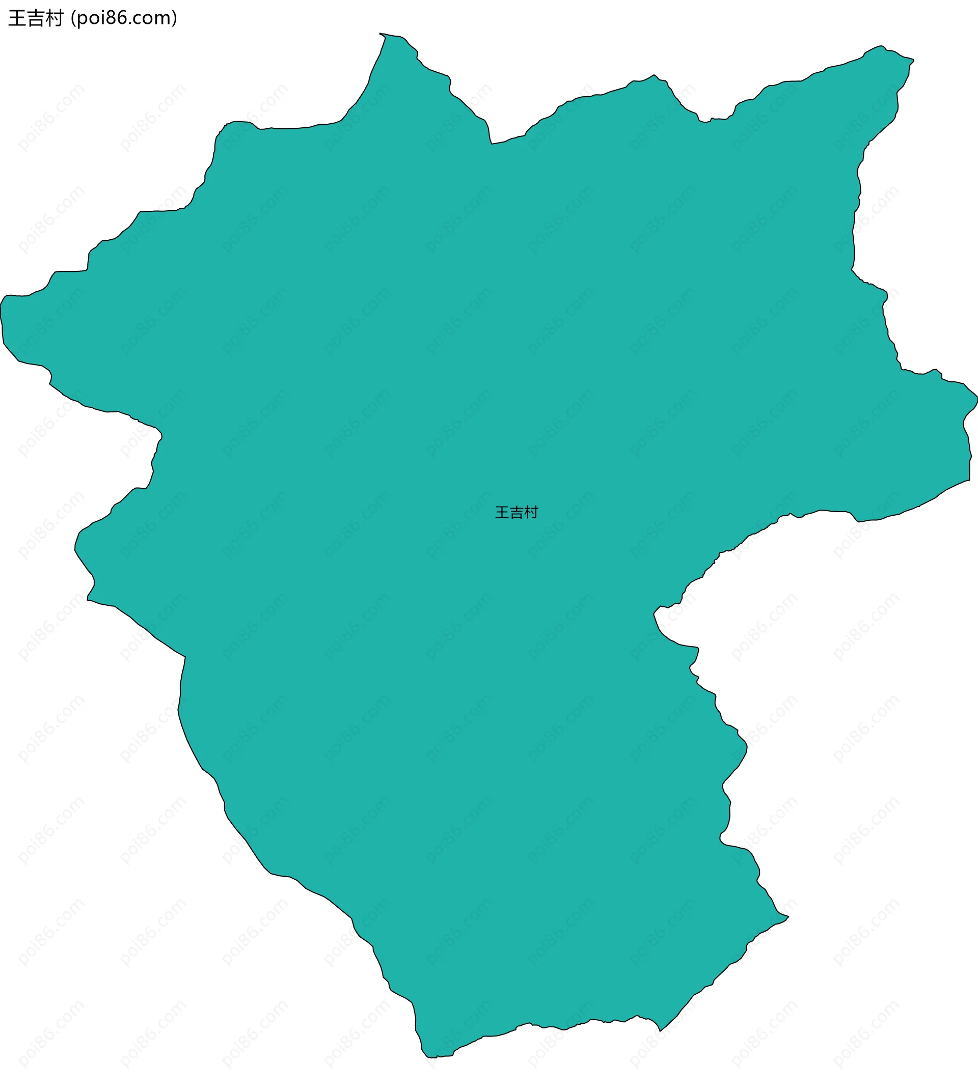 王吉村边界地图