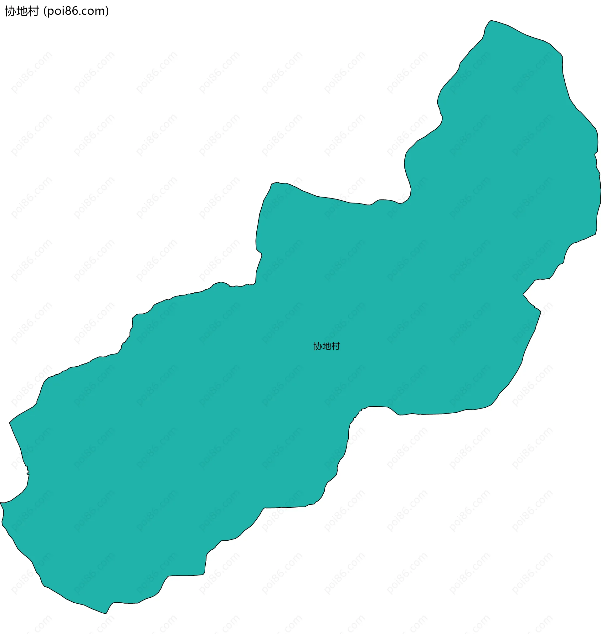 协地村边界地图