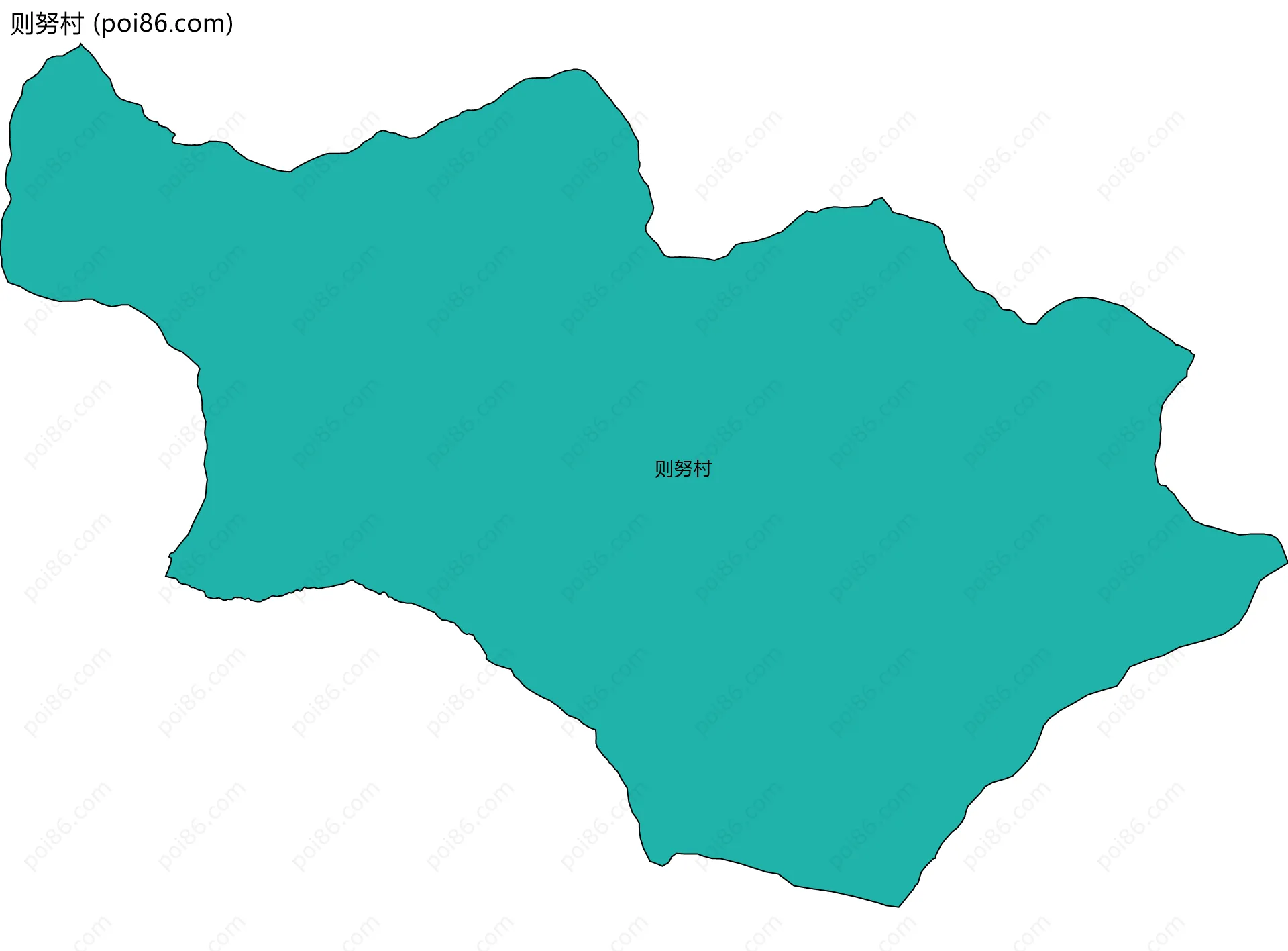 则努村边界地图