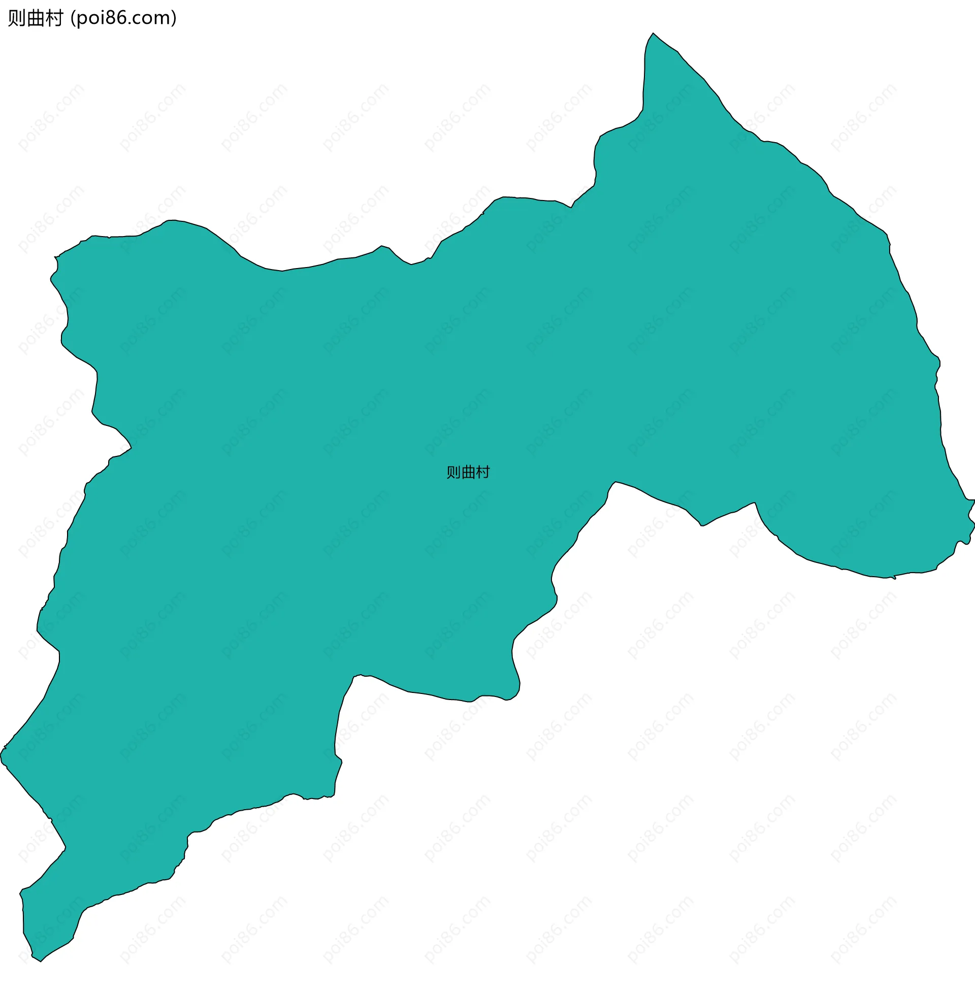 则曲村边界地图