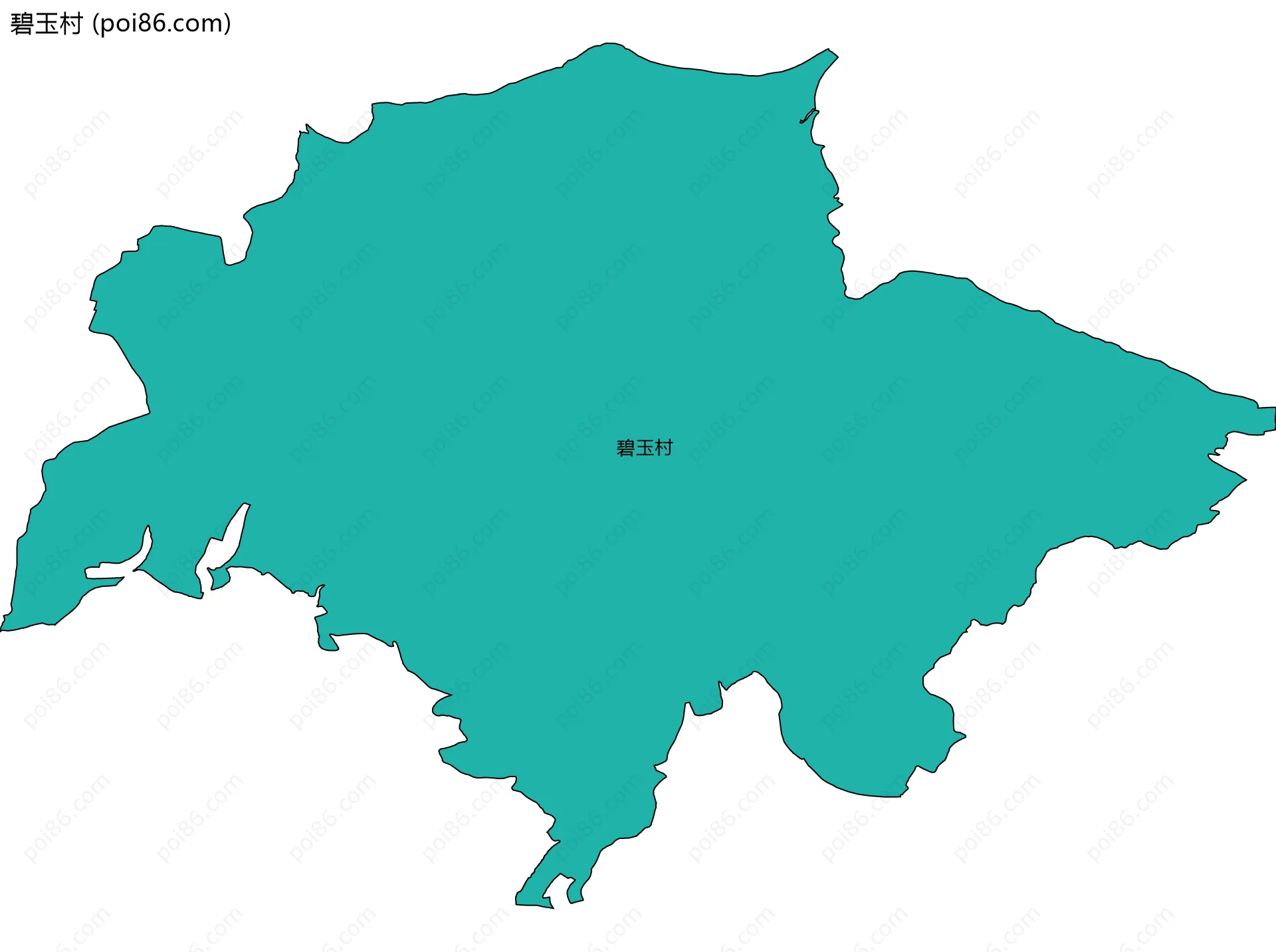 碧玉村边界地图