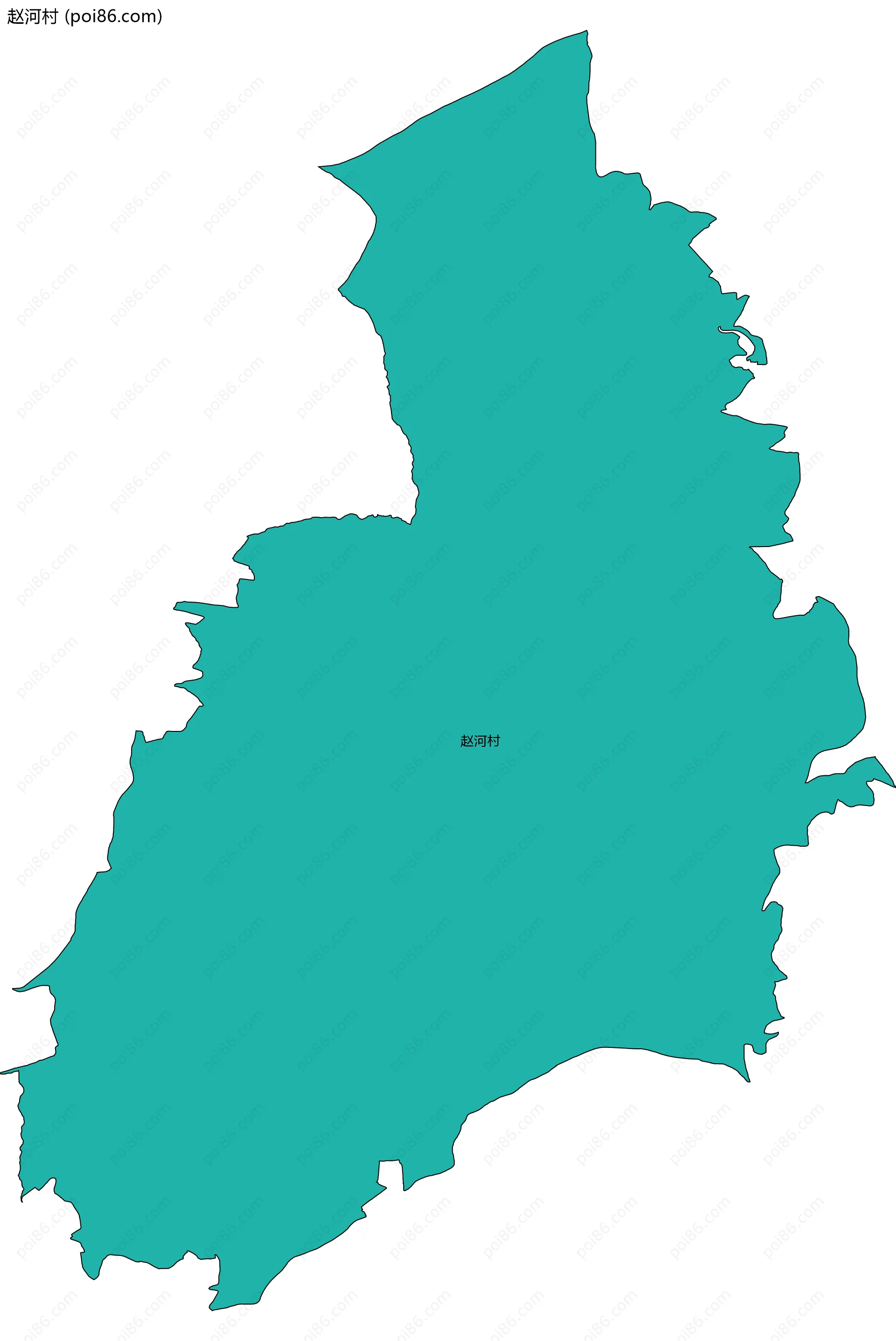 赵河村边界地图