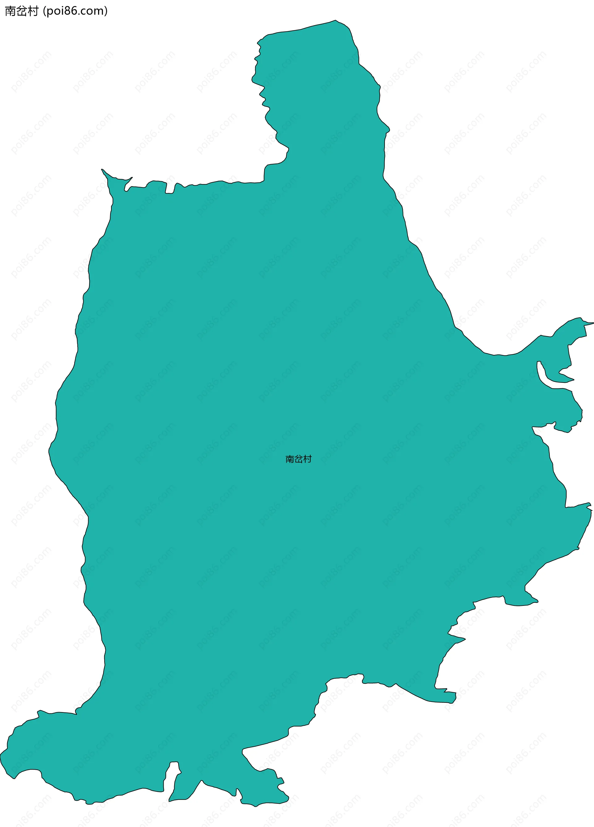 南岔村边界地图