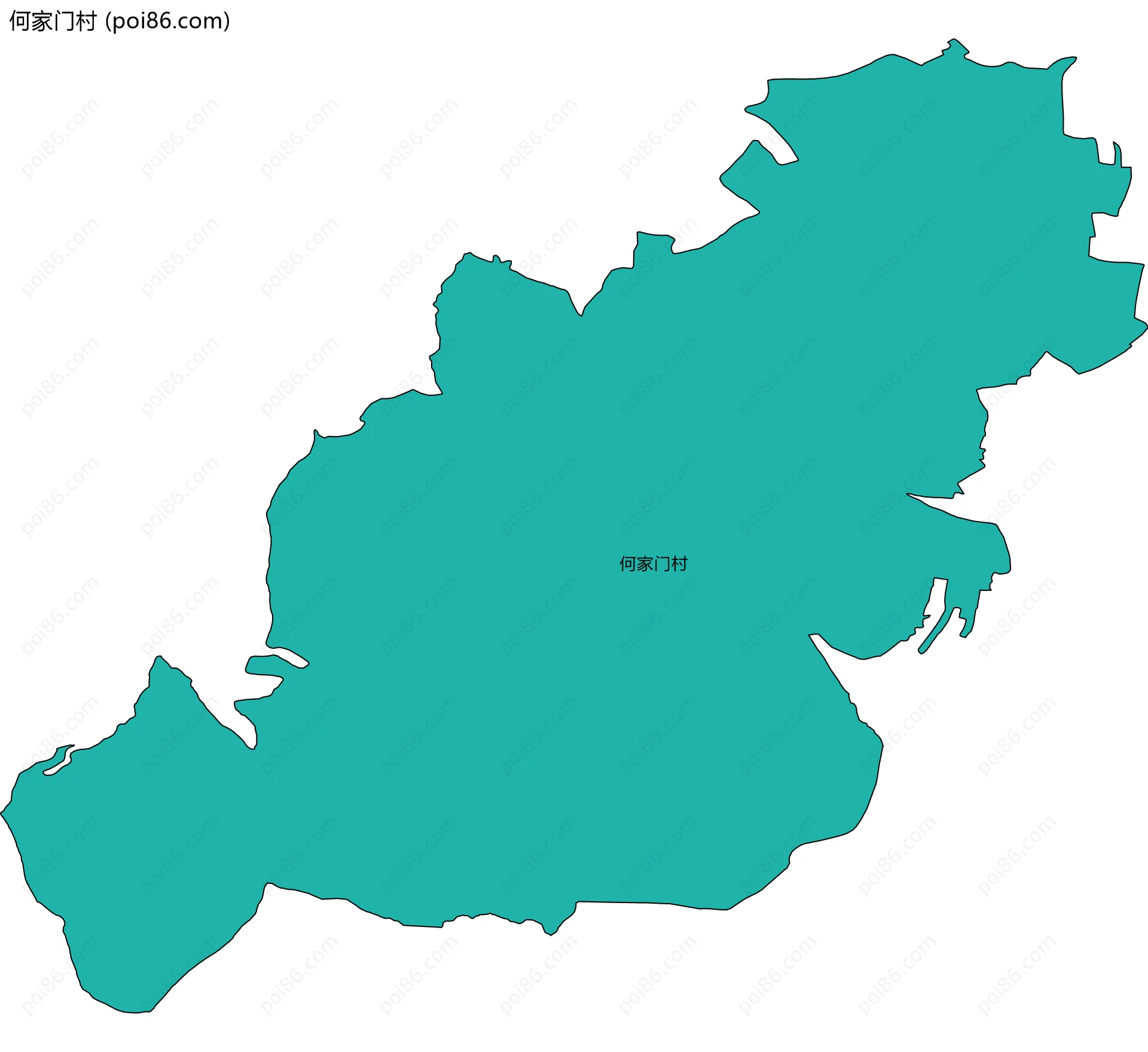 何家门村边界地图
