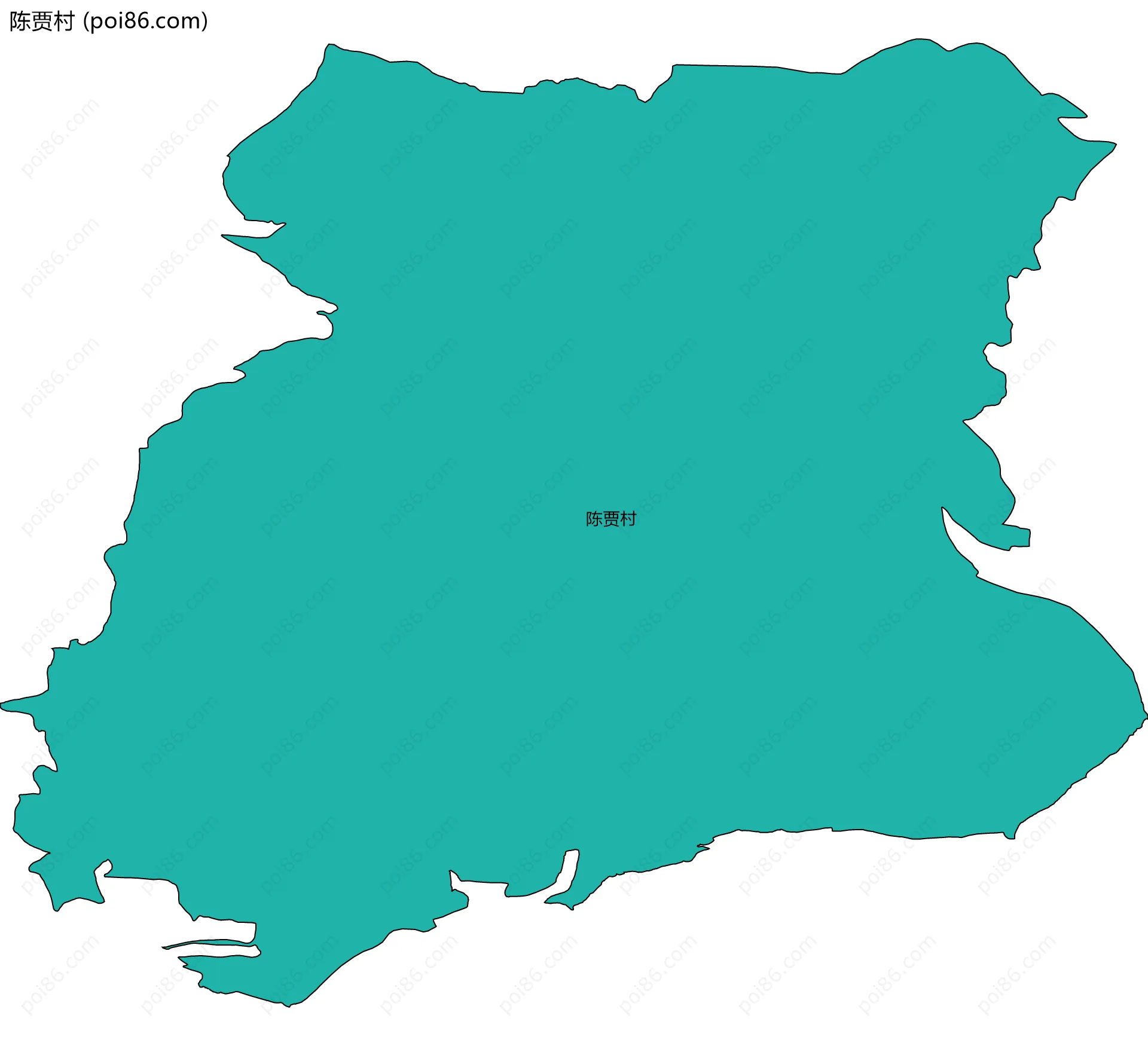 陈贾村边界地图
