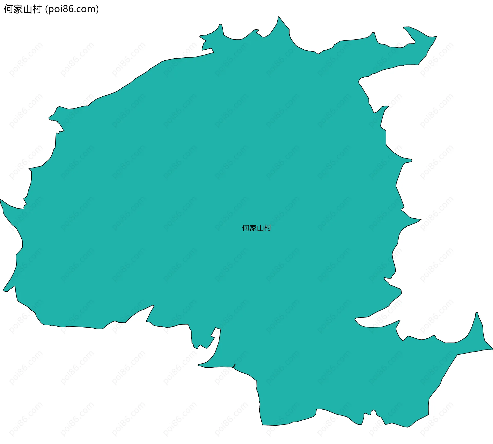 何家山村边界地图