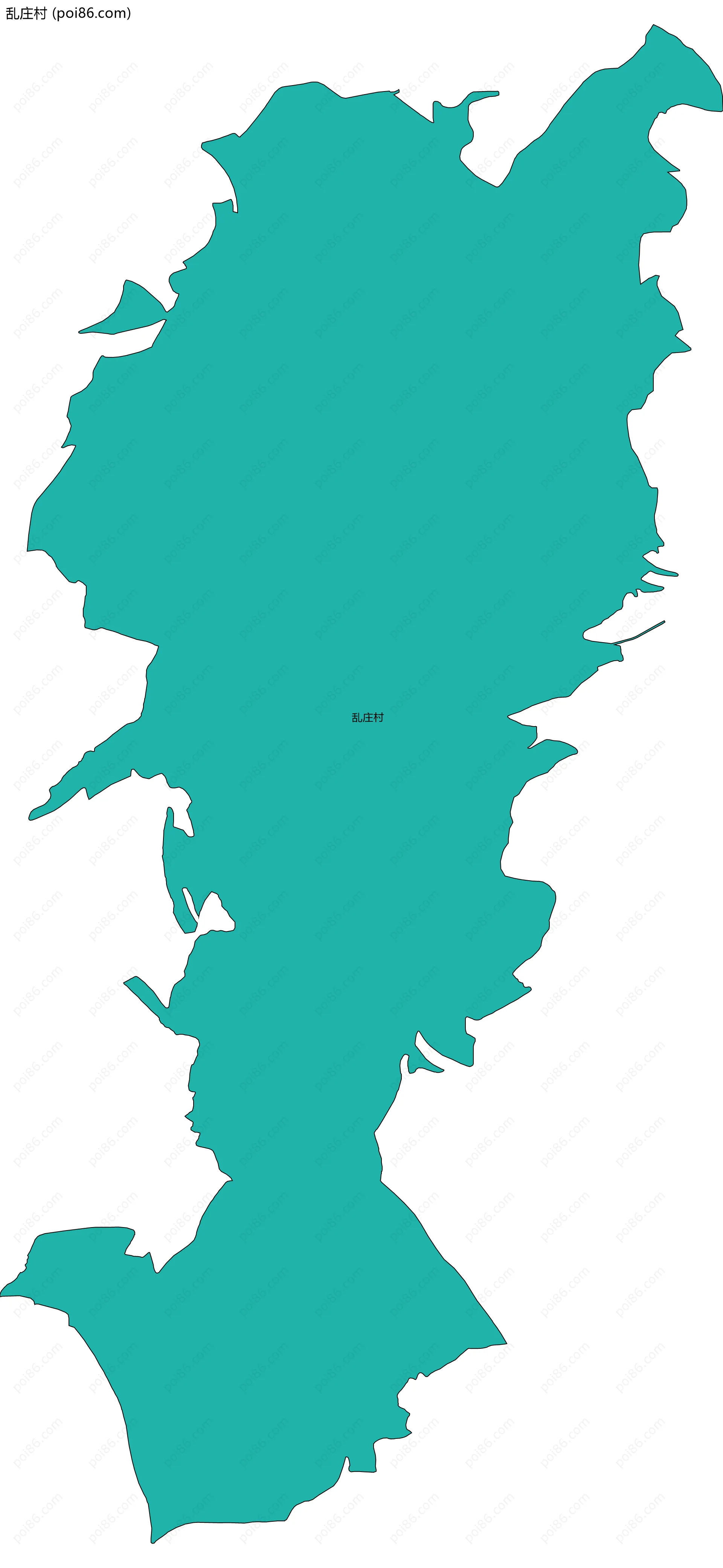 乱庄村边界地图