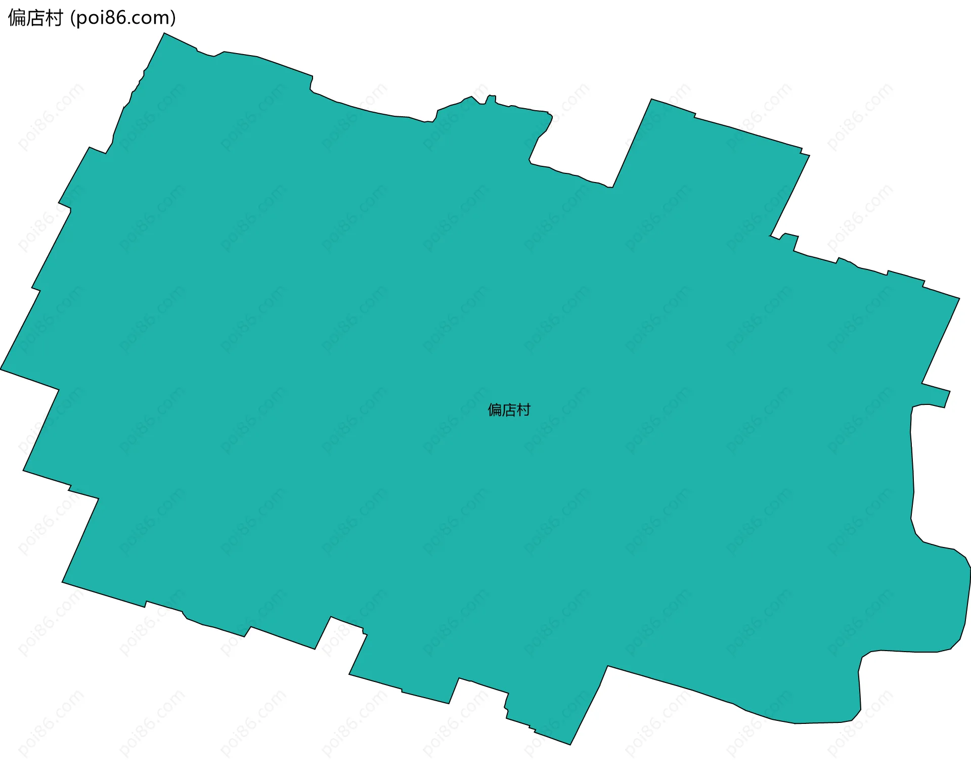偏店村边界地图