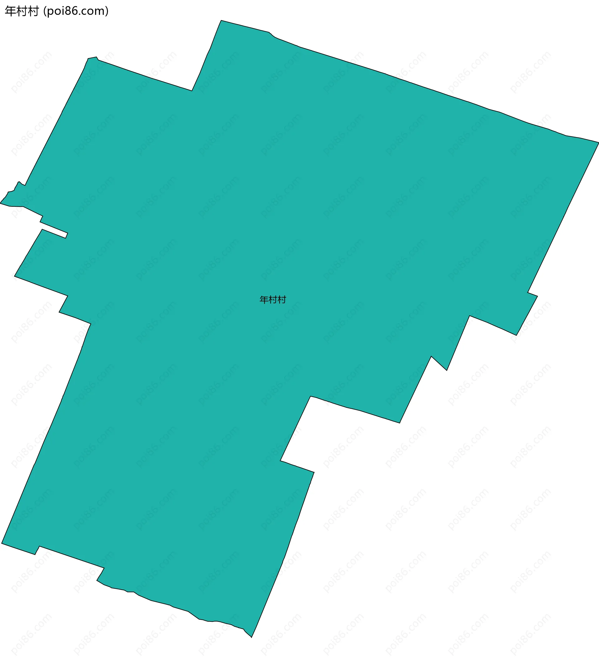 年村村边界地图