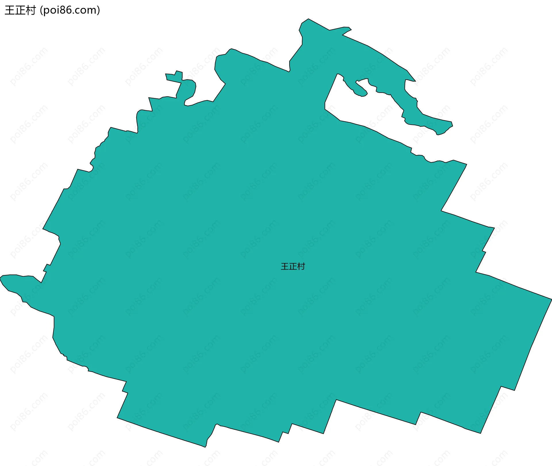 王正村边界地图