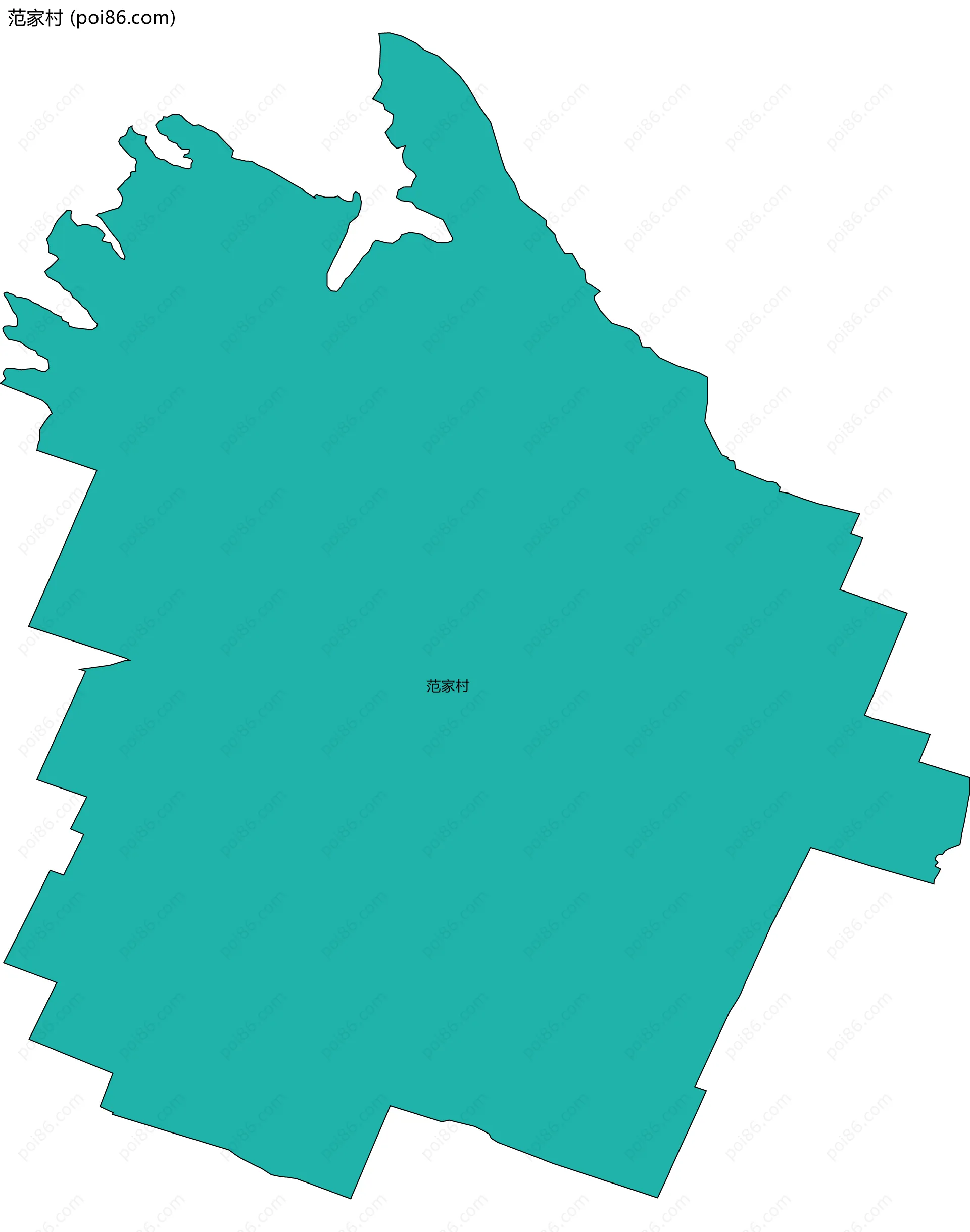 范家村边界地图