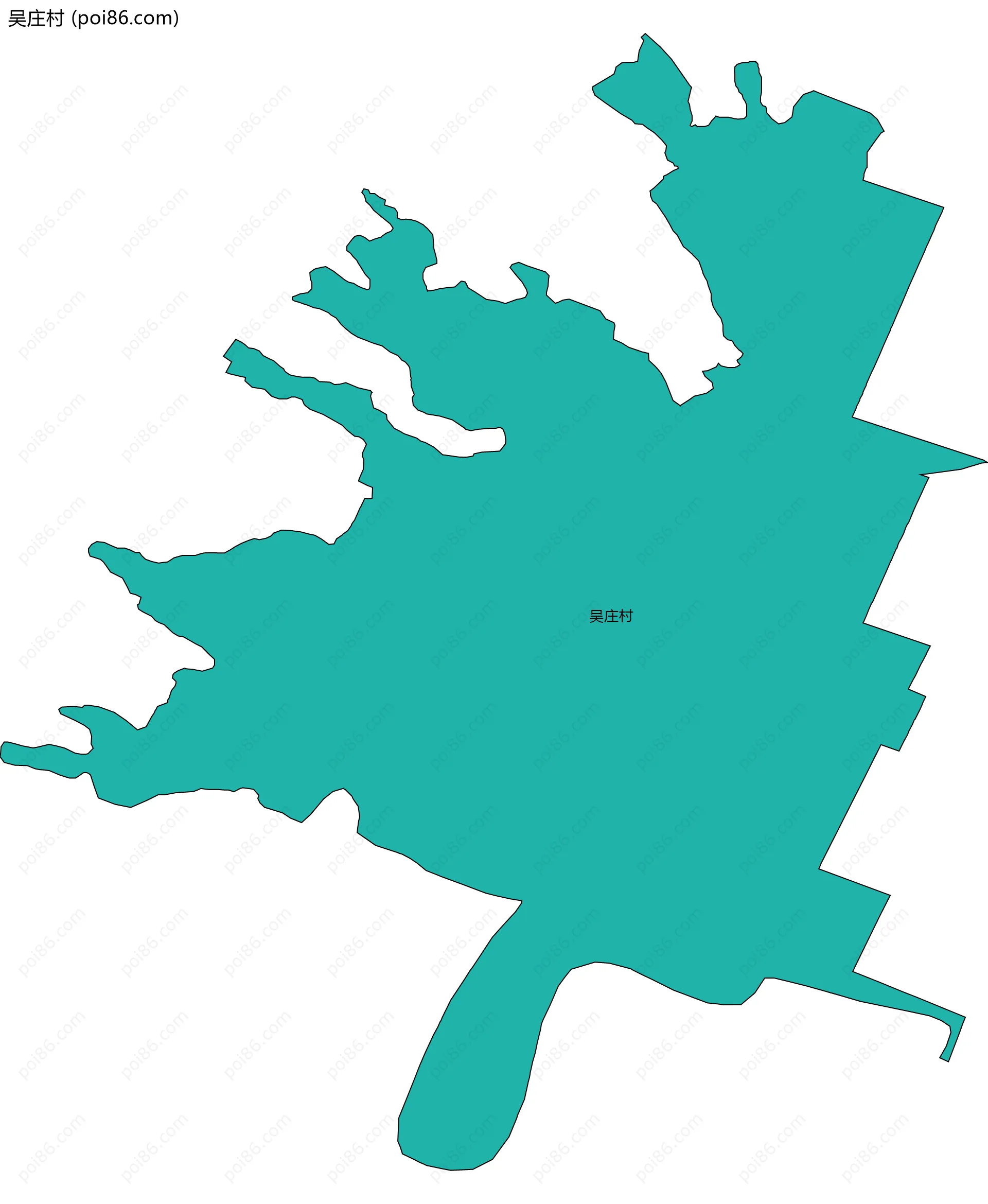吴庄村边界地图