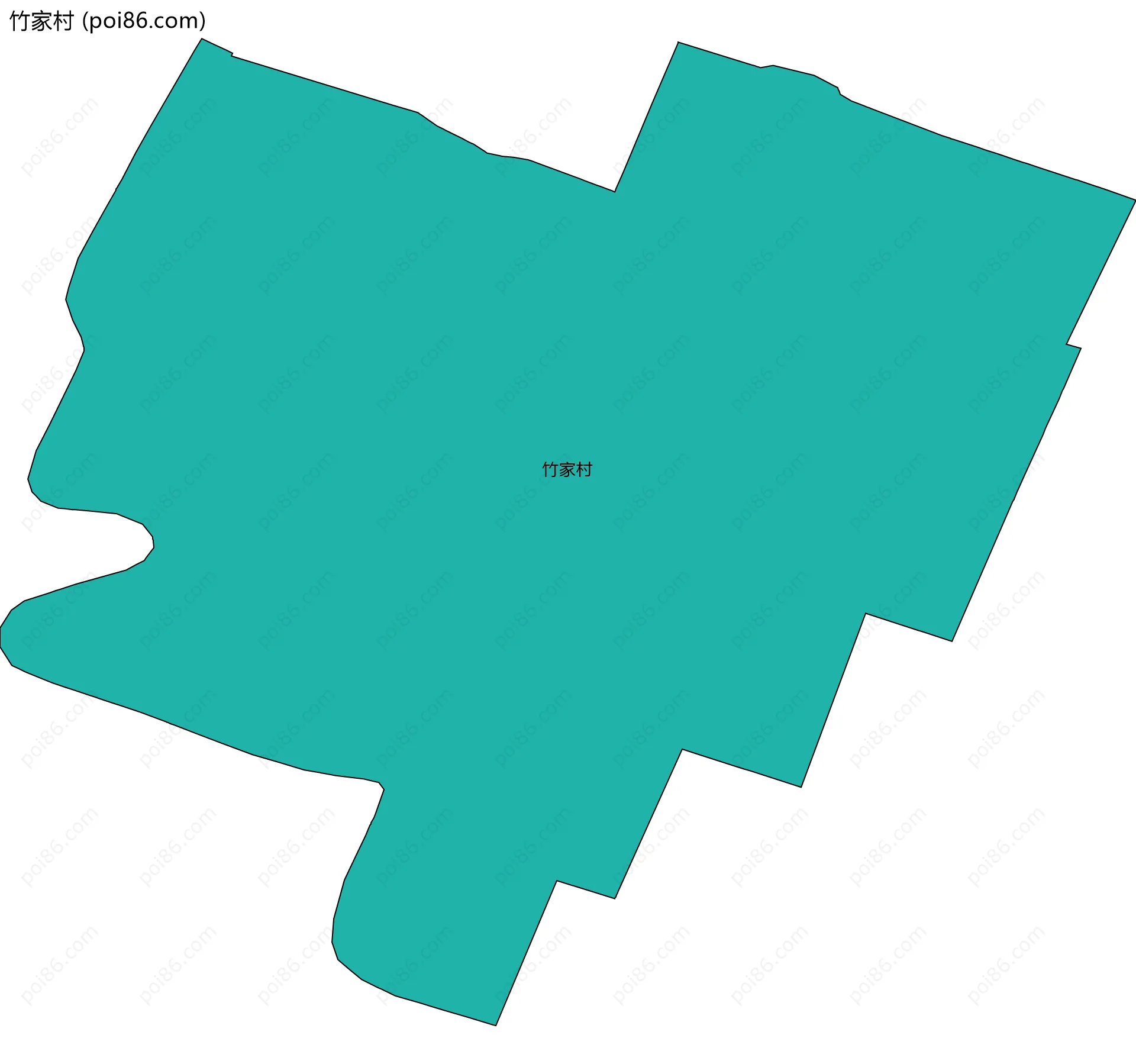 竹家村边界地图