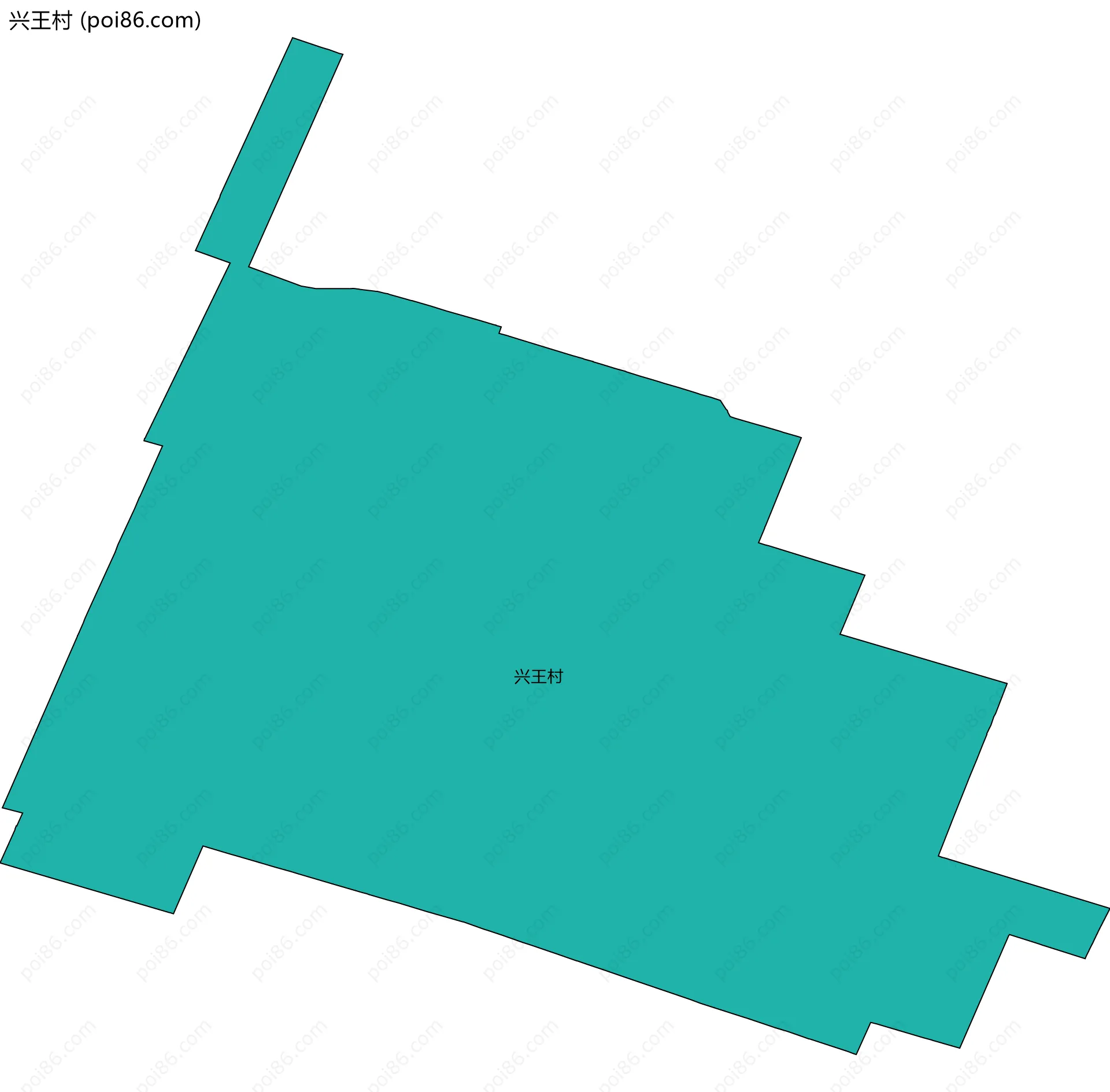 兴王村边界地图