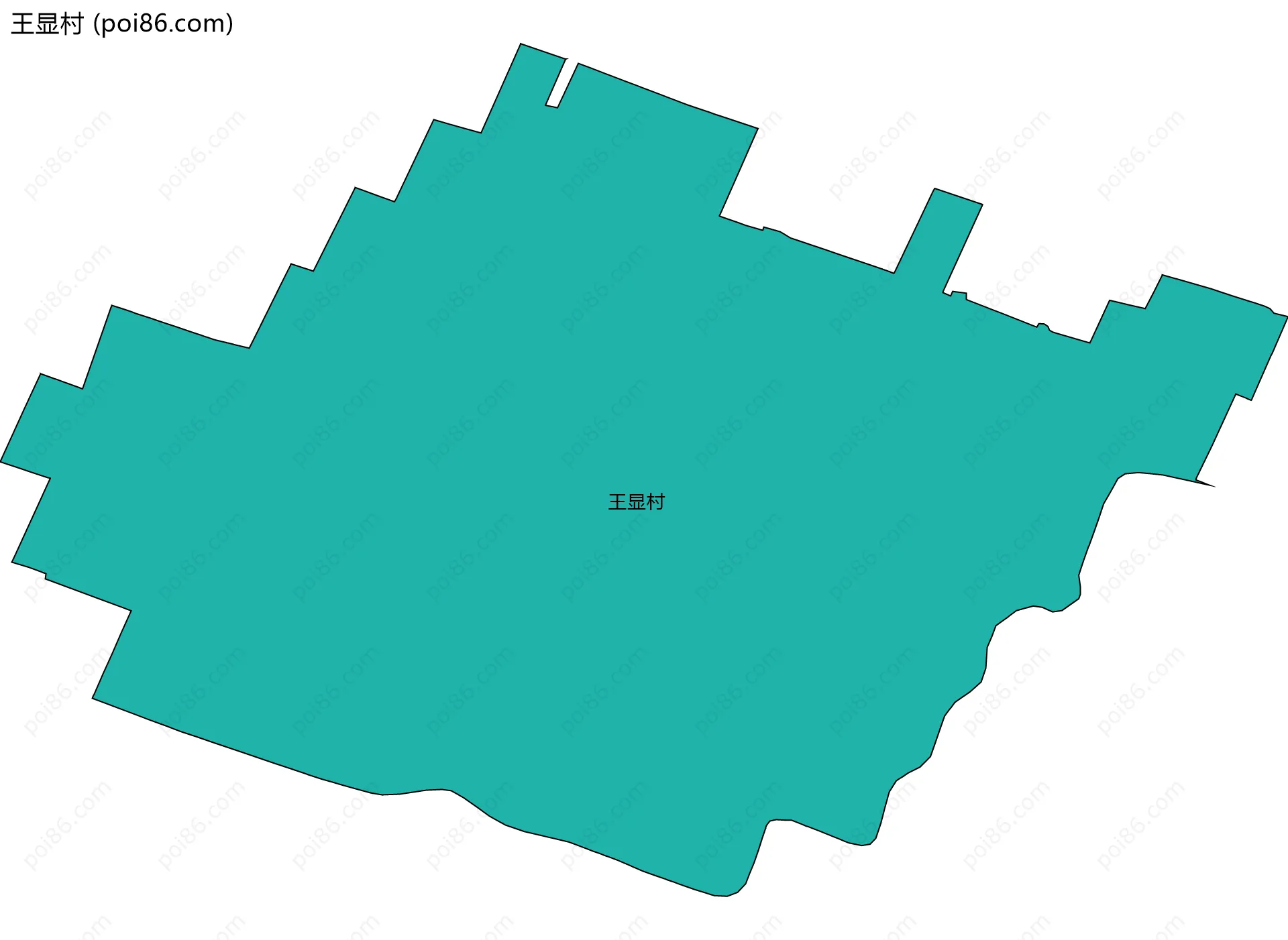 王显村边界地图