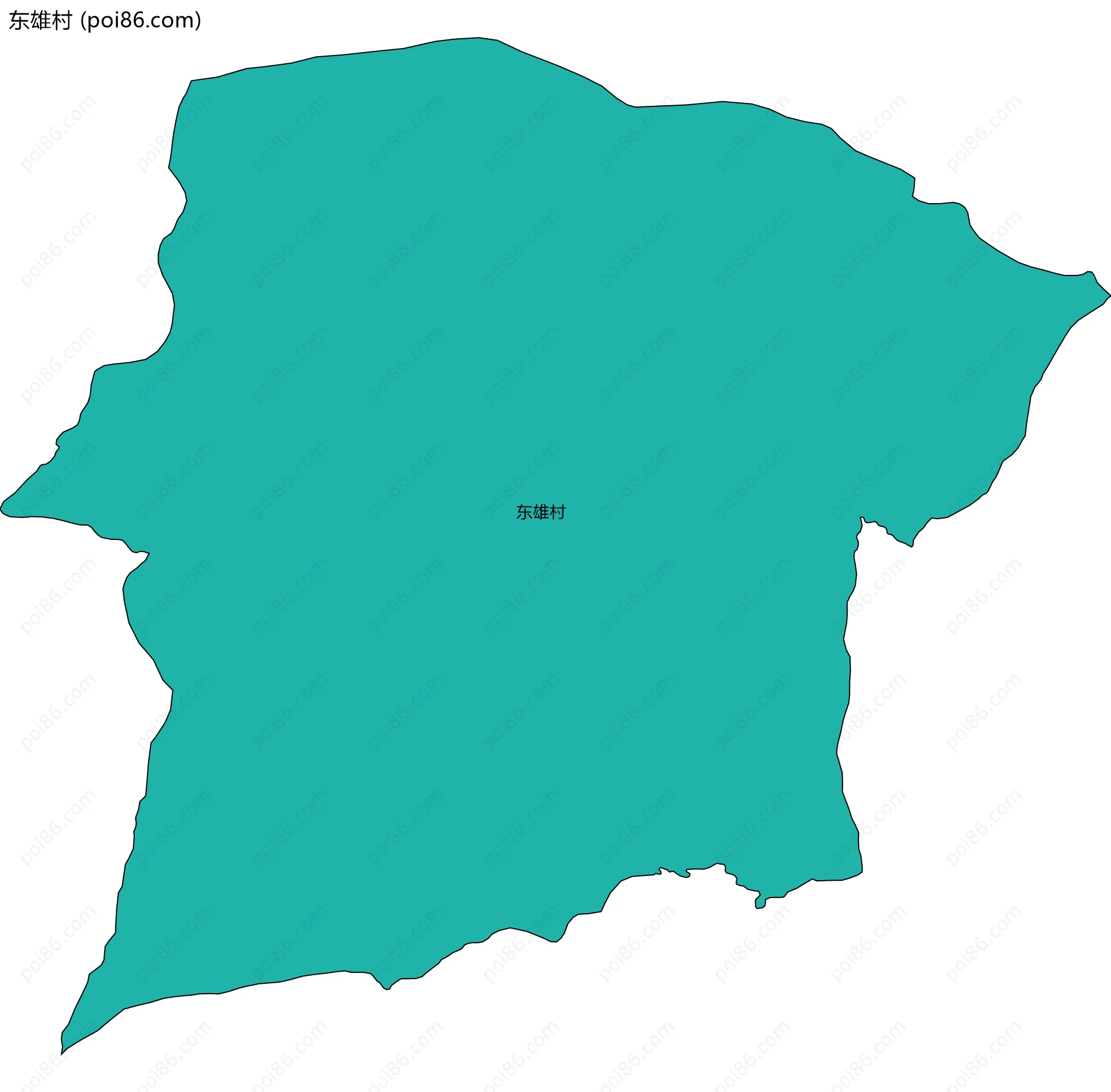 东雄村边界地图