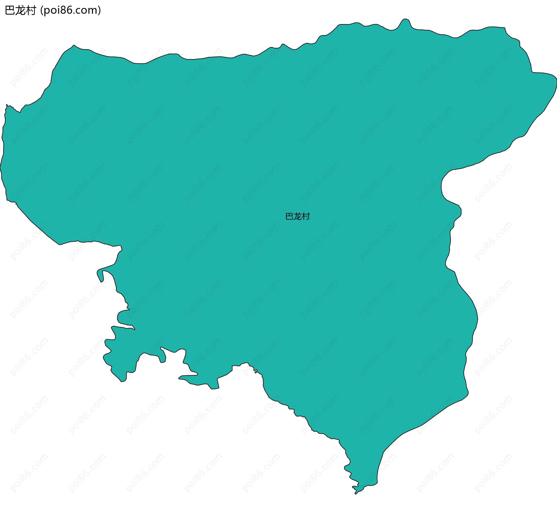 巴龙村边界地图