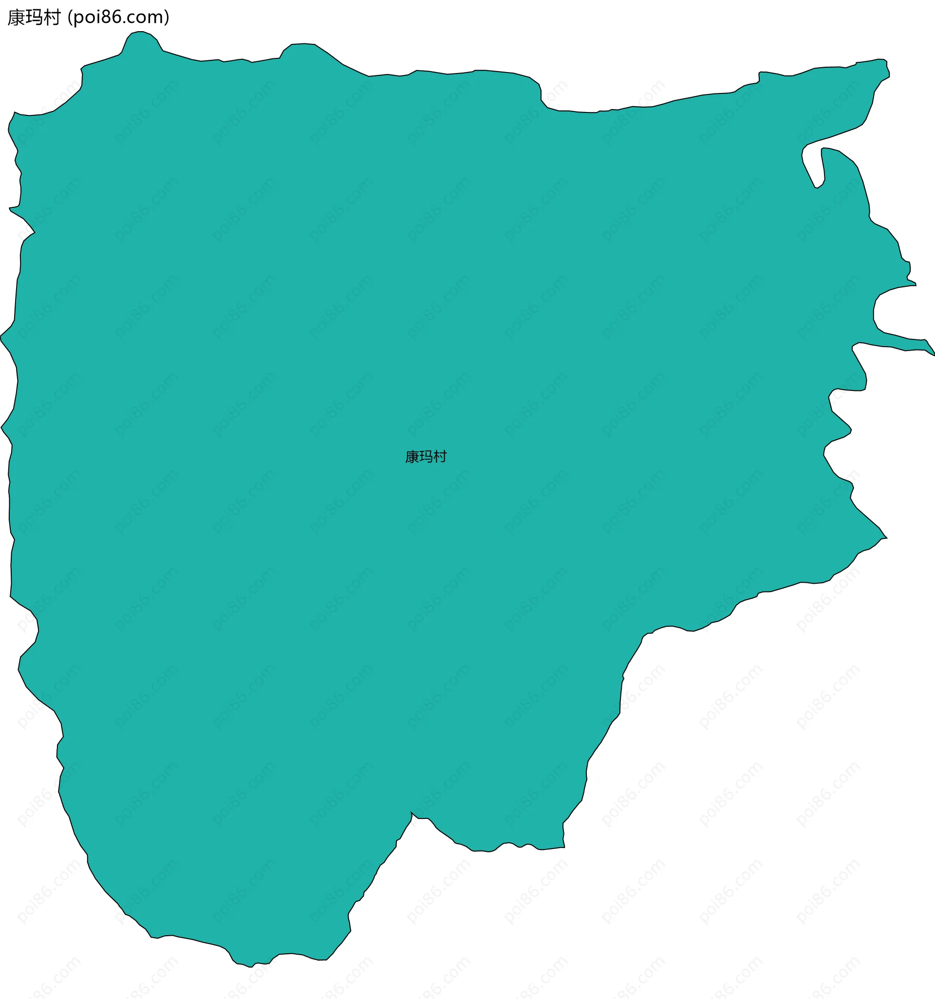 康玛村边界地图