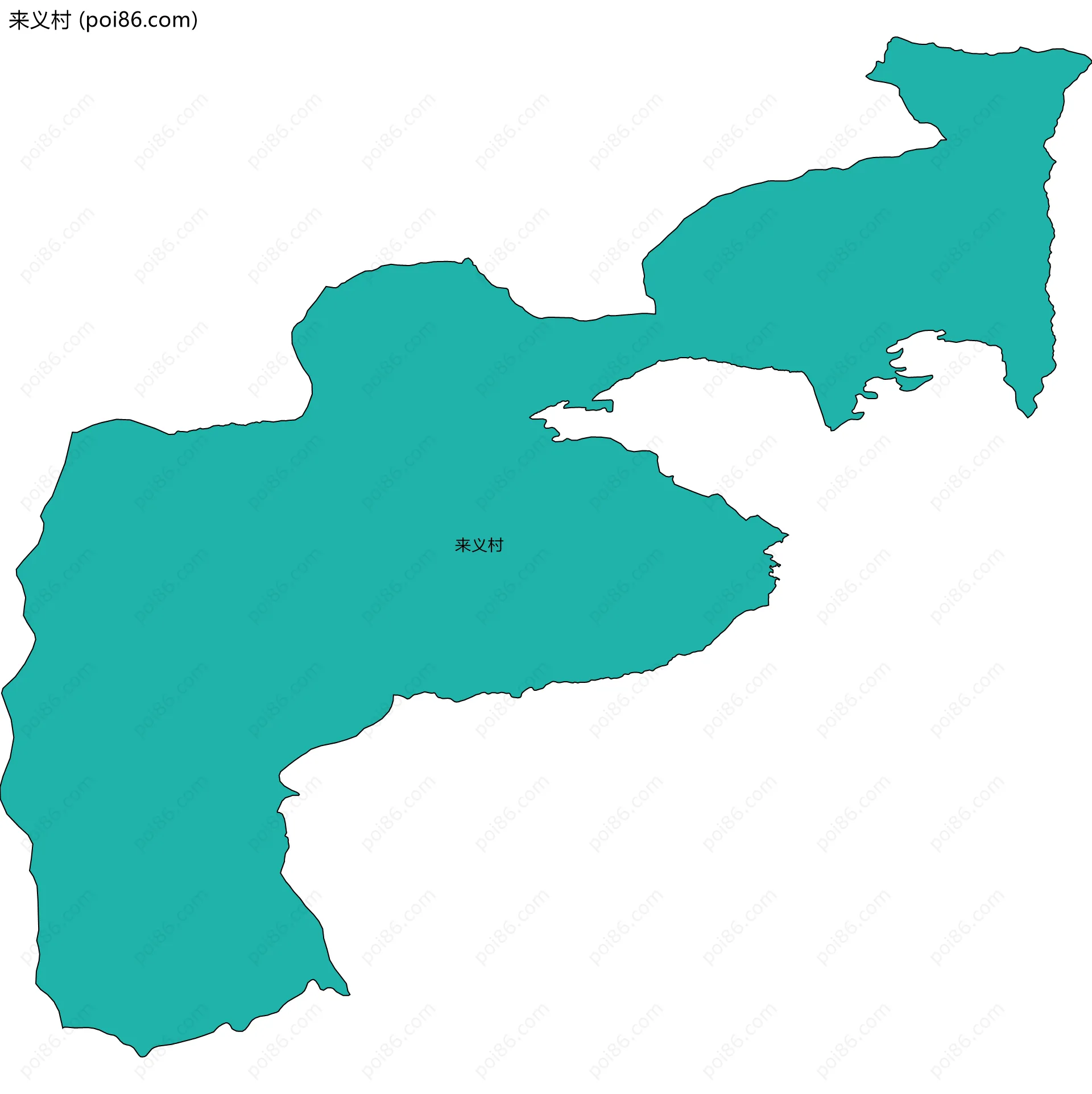 来义村边界地图