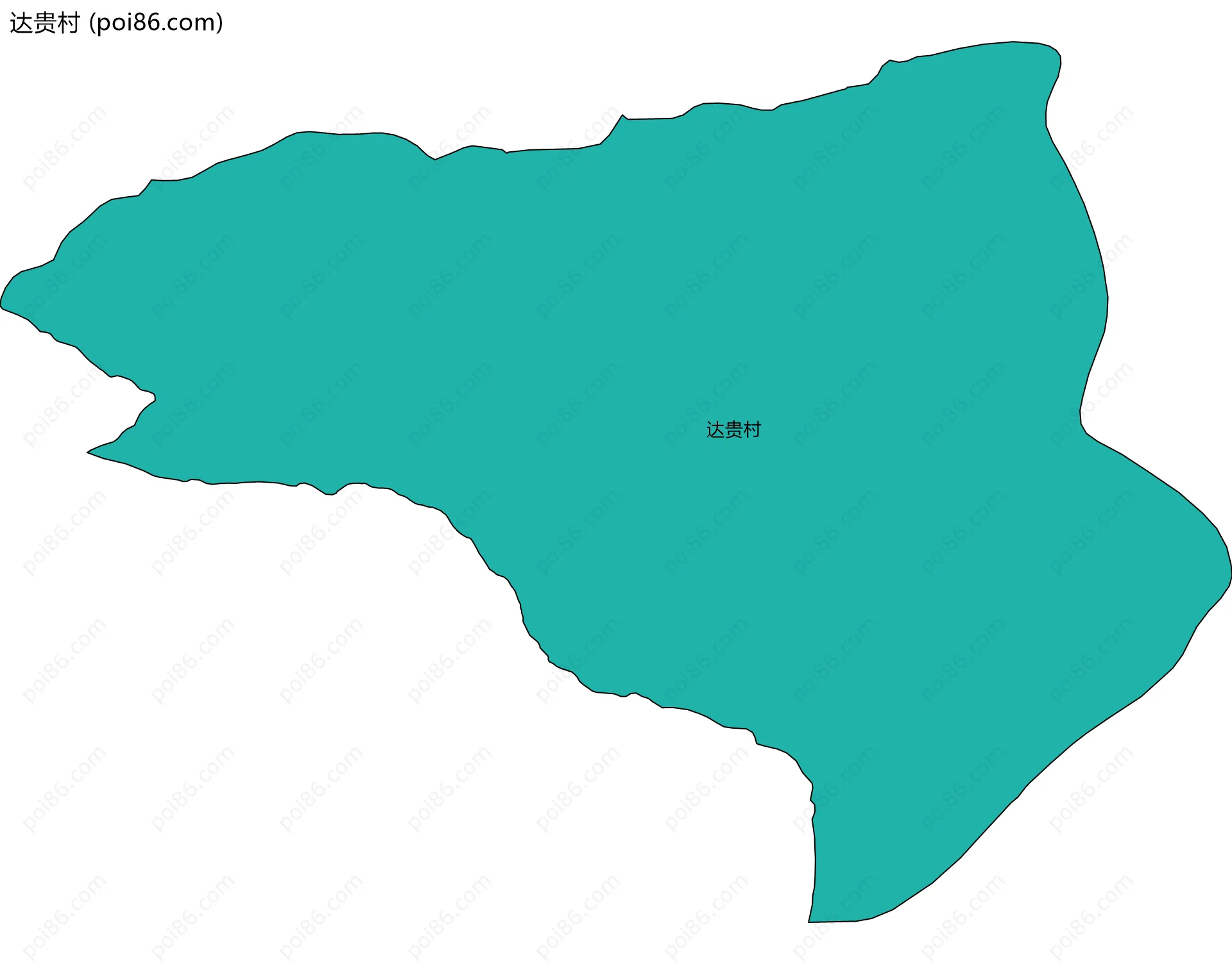 达贵村边界地图