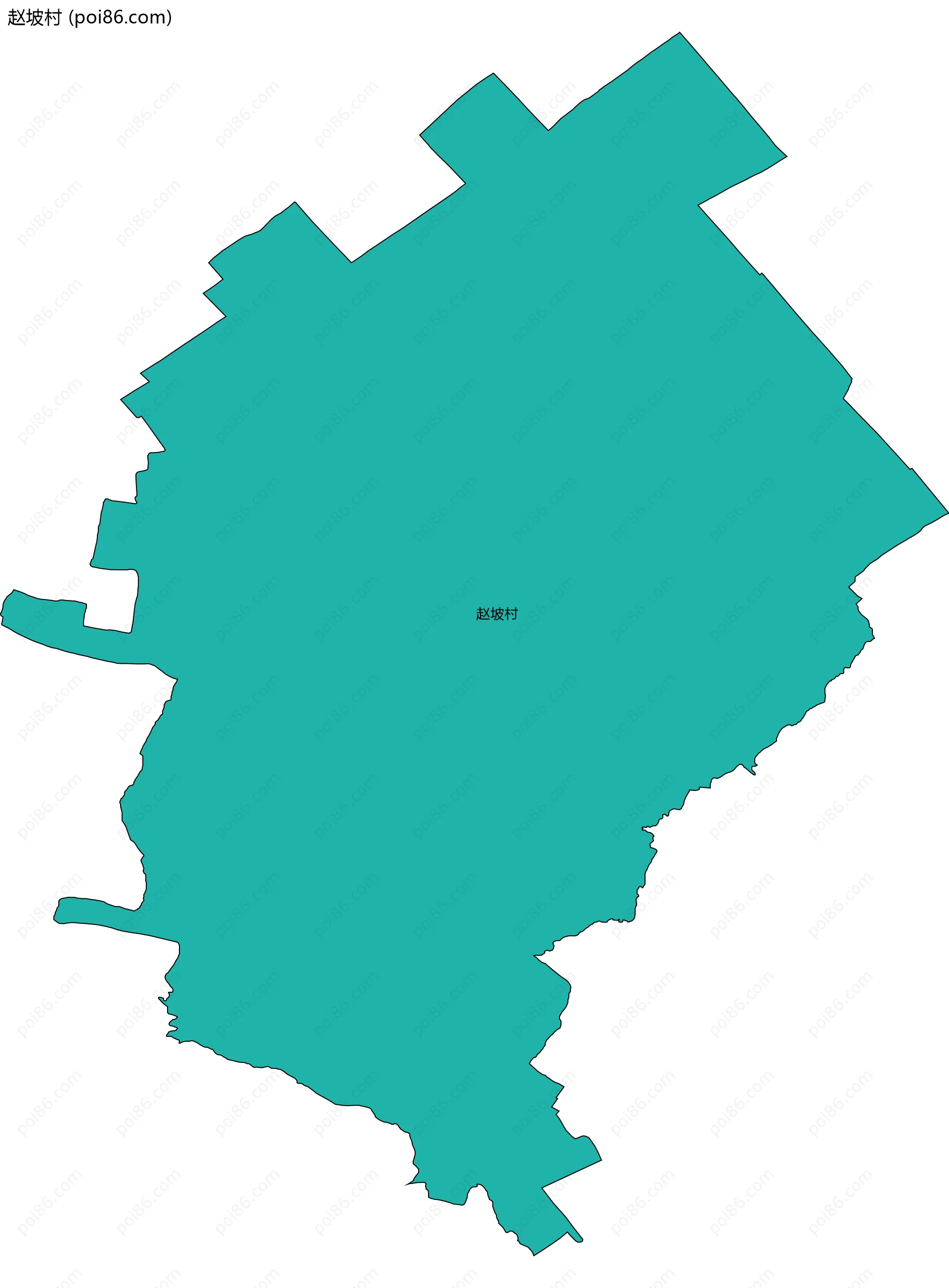 赵坡村边界地图