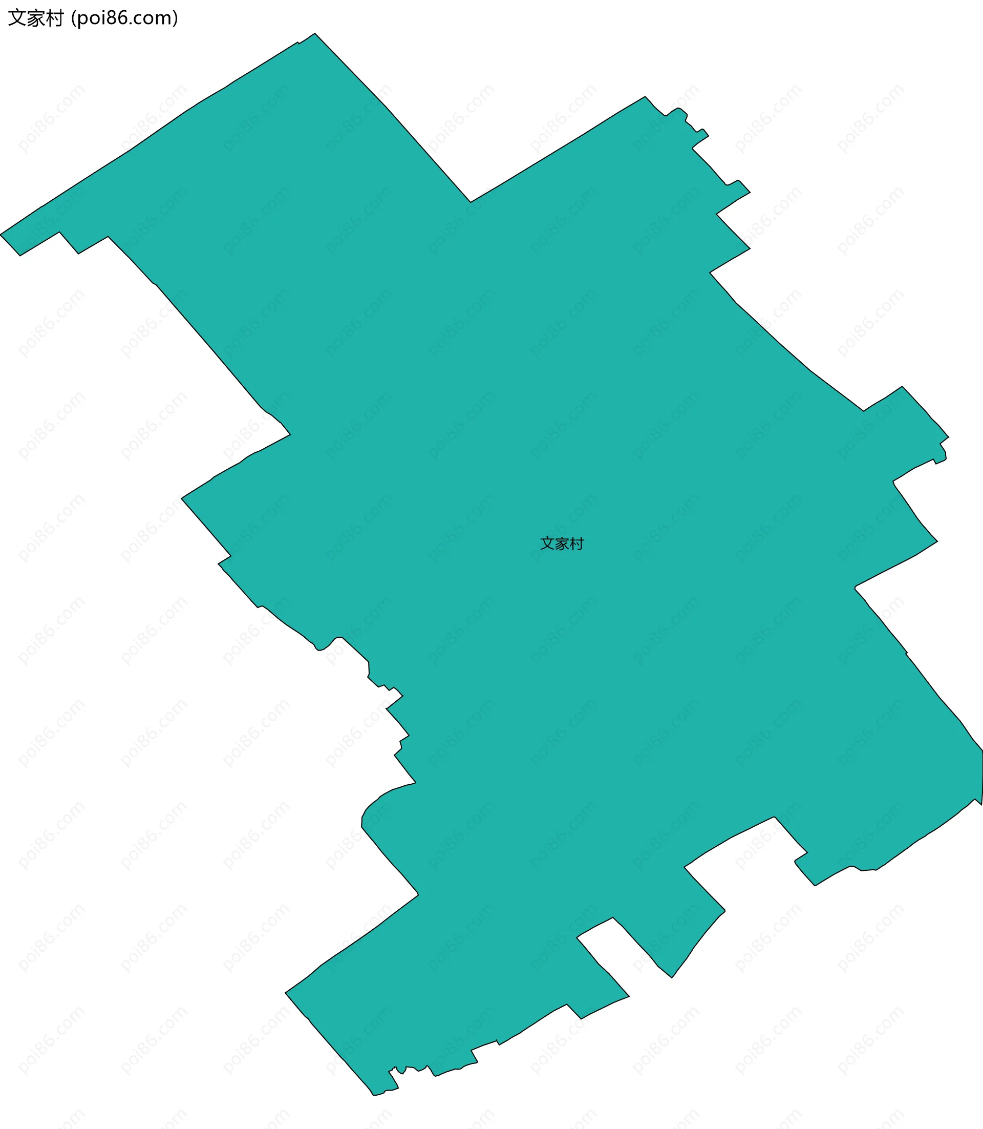 文家村边界地图