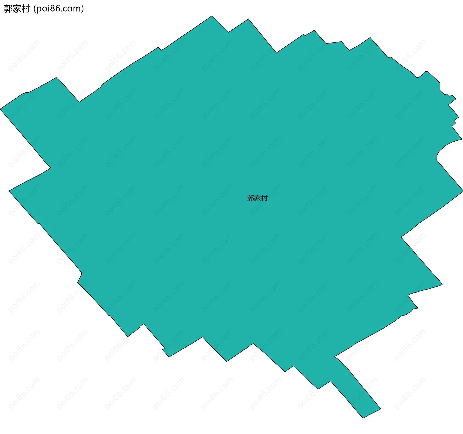 郭家村边界地图