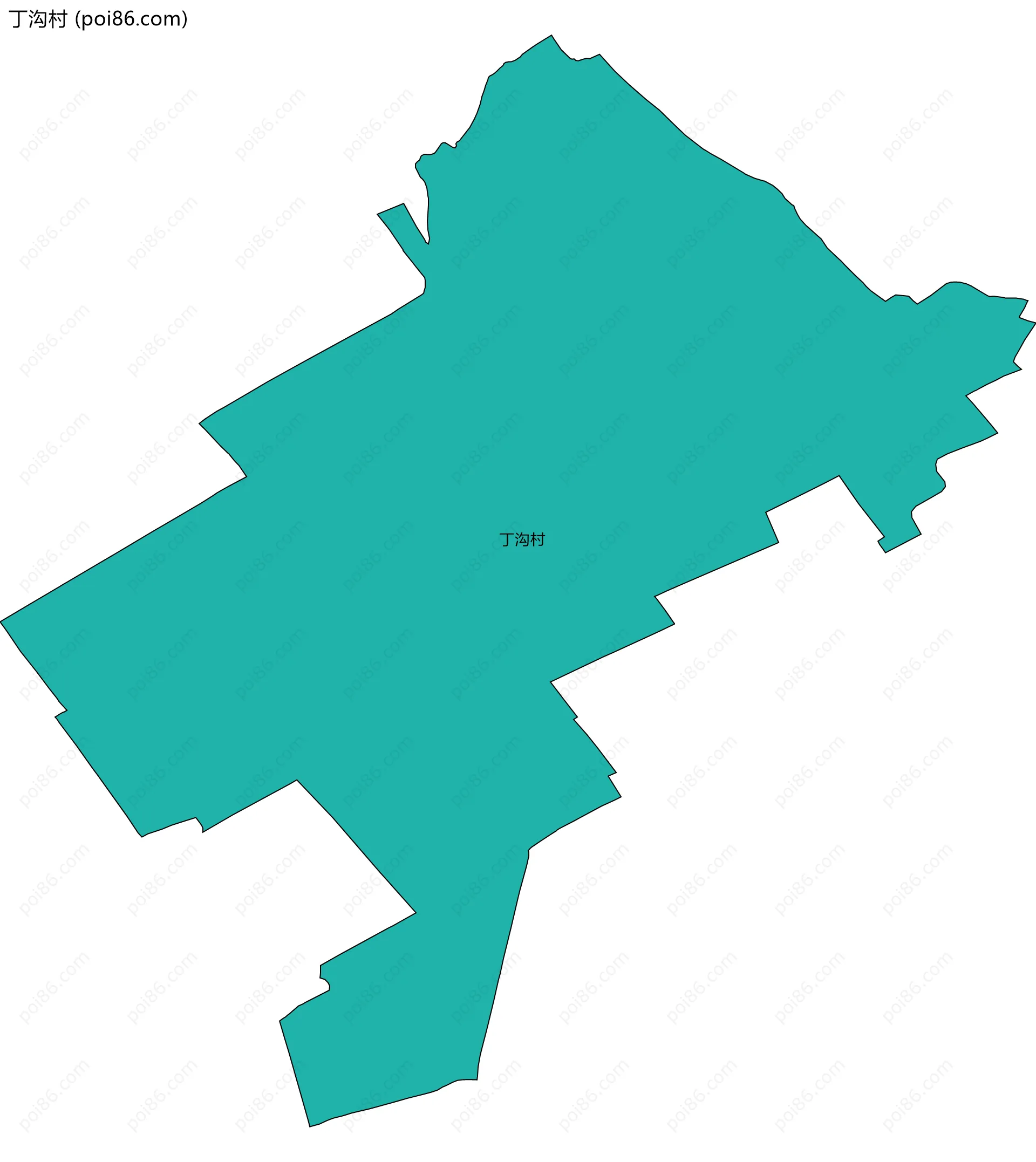 丁沟村边界地图