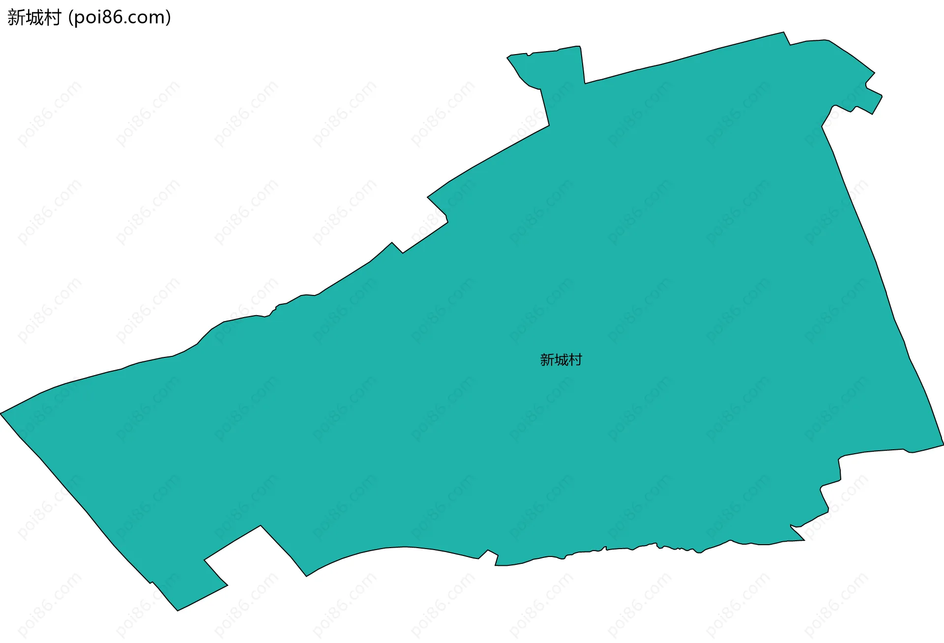 新城村边界地图
