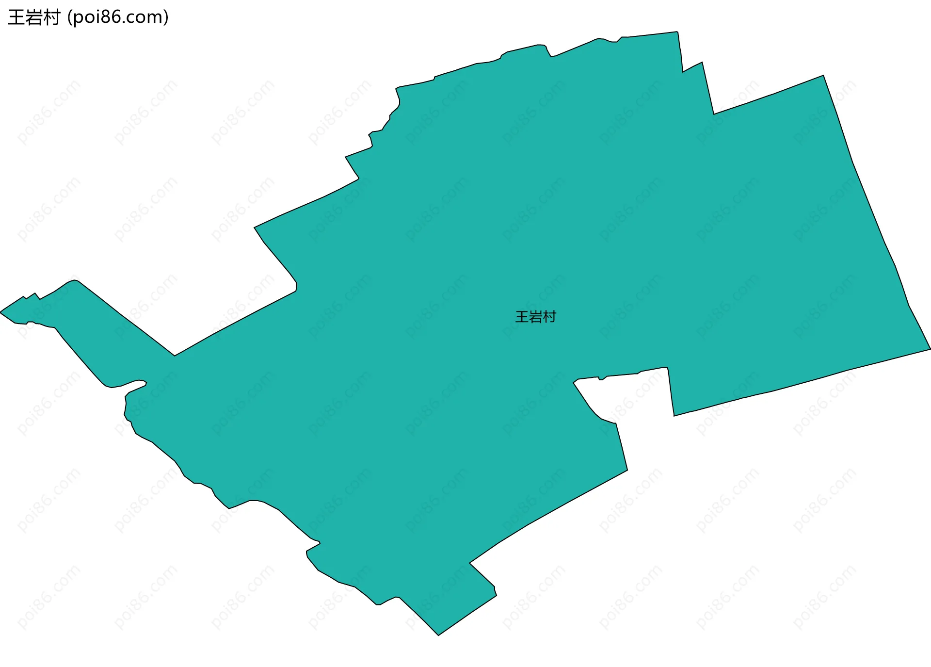 王岩村边界地图