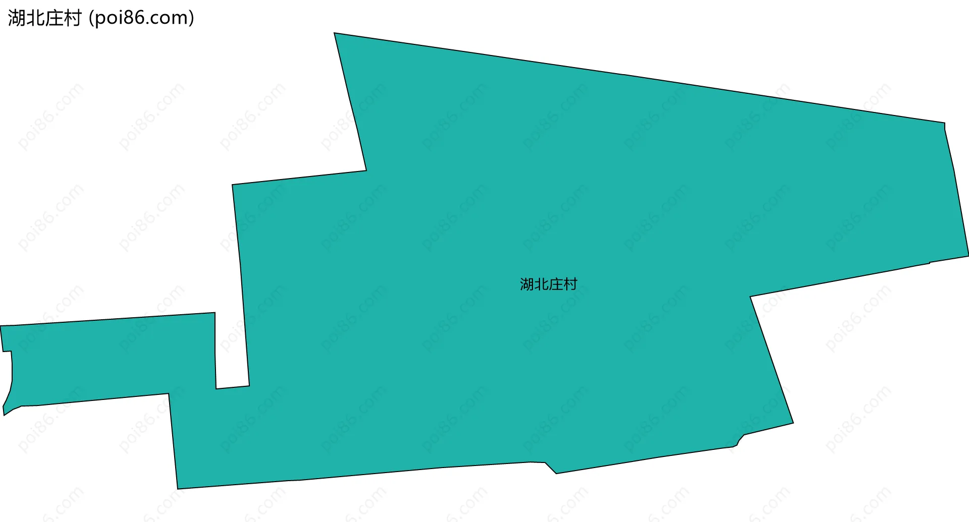 湖北庄村边界地图