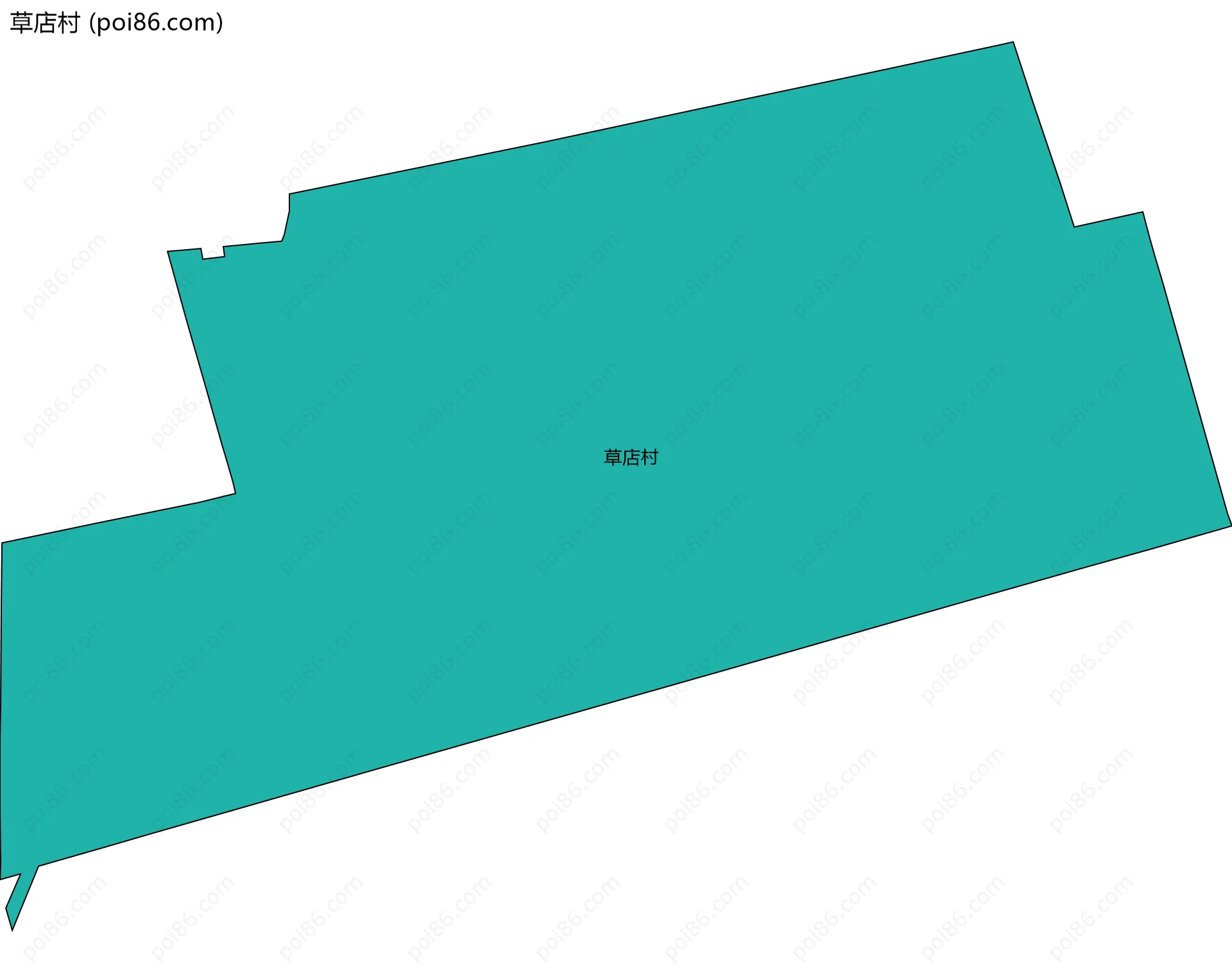 草店村边界地图