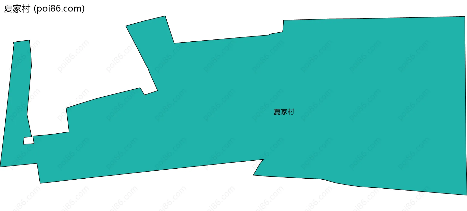 夏家村边界地图