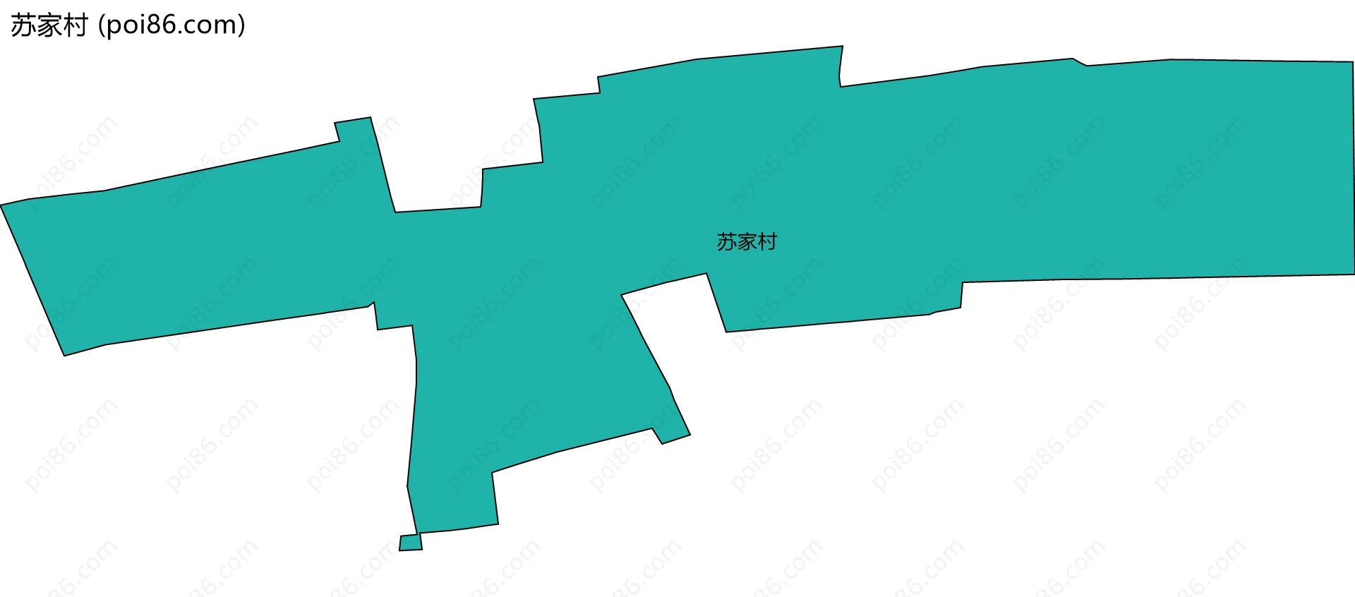 苏家村边界地图