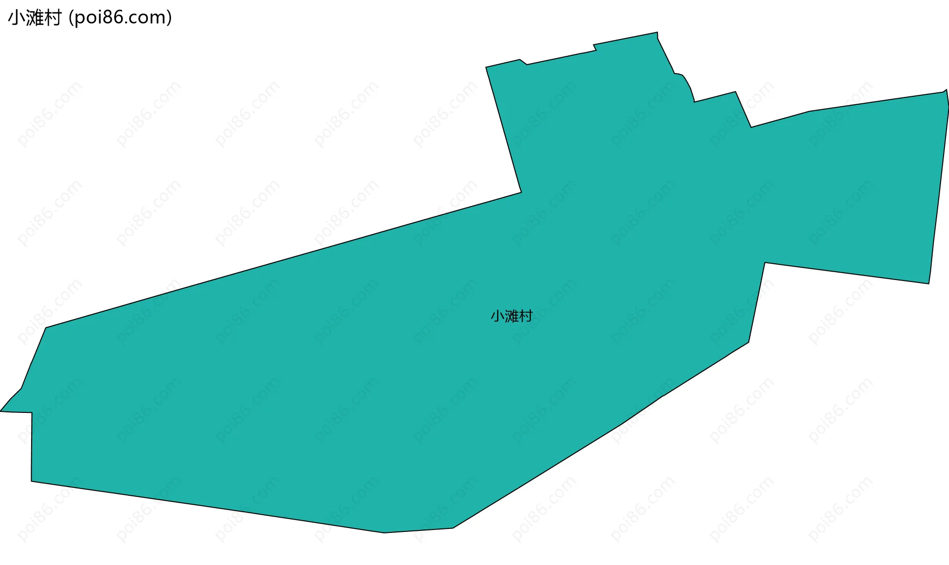 小滩村边界地图