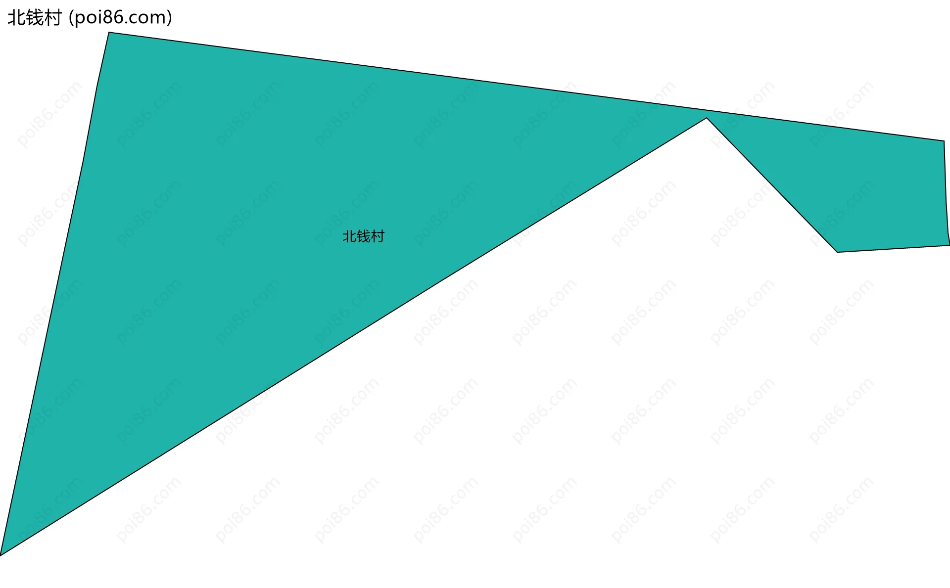 北钱村边界地图