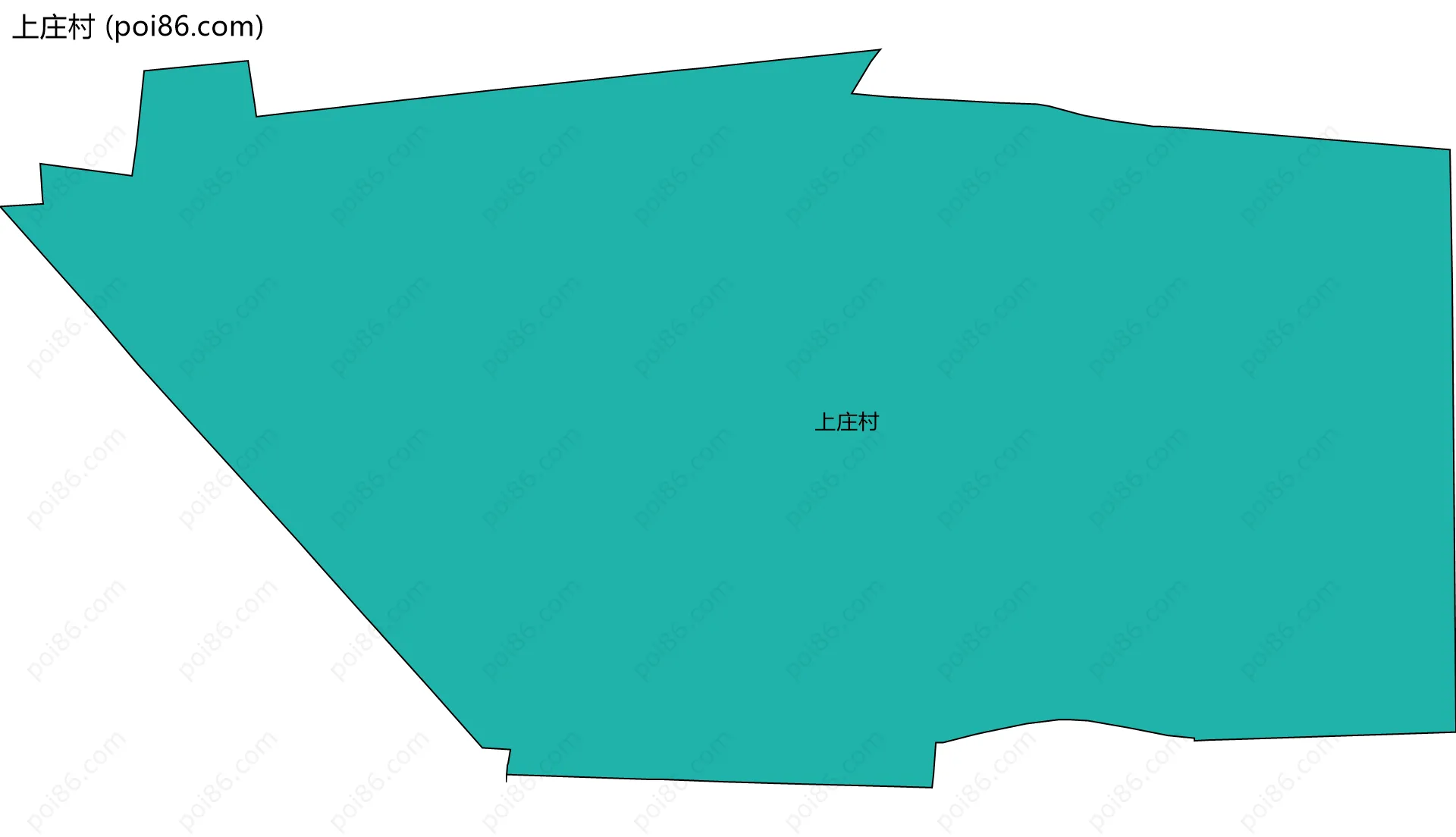 上庄村边界地图