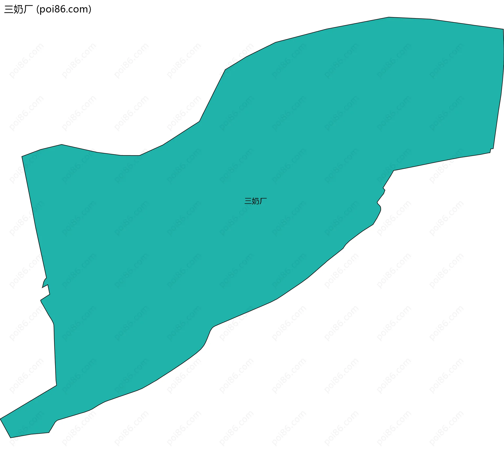 三奶厂边界地图