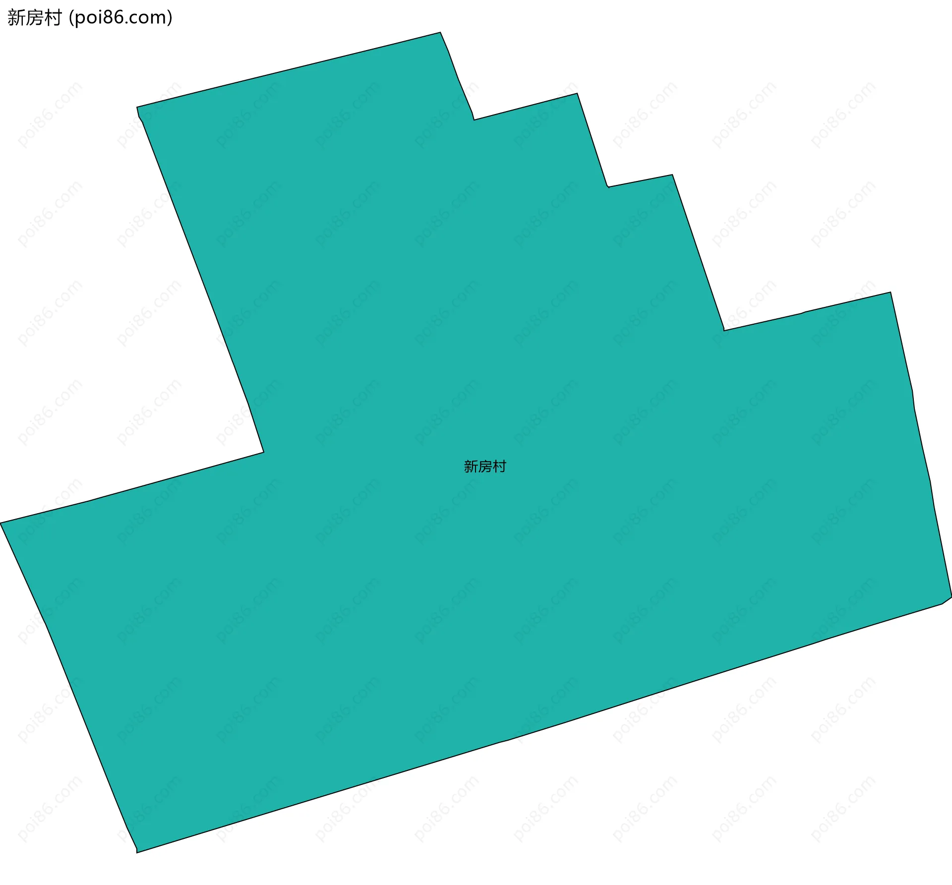 新房村边界地图