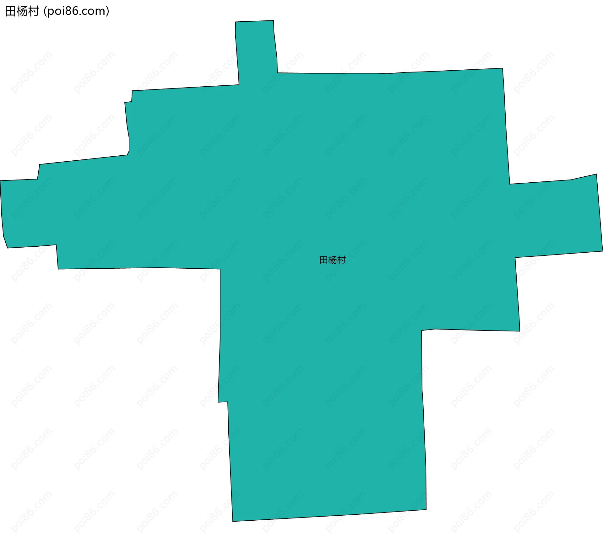 田杨村边界地图